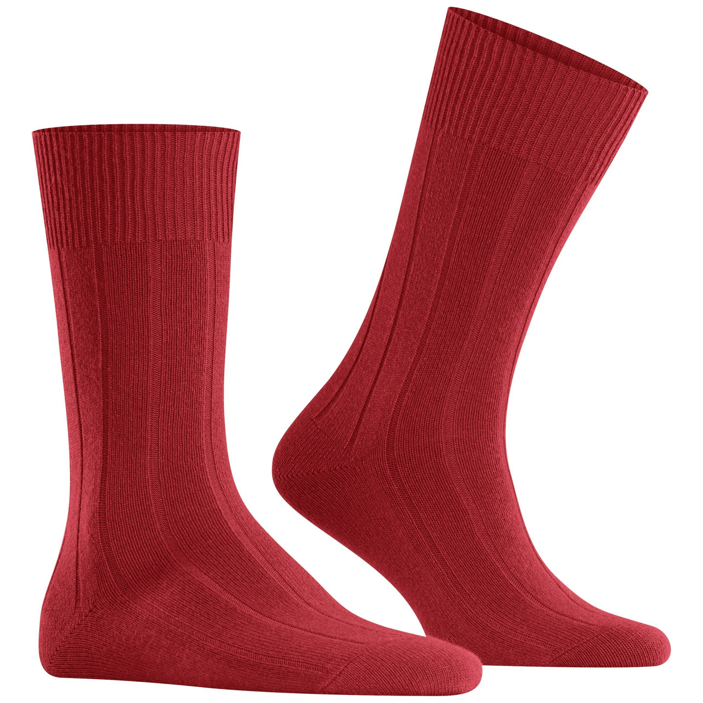 Falke Lhasa Rib Wool-Cashmere Socks - Red