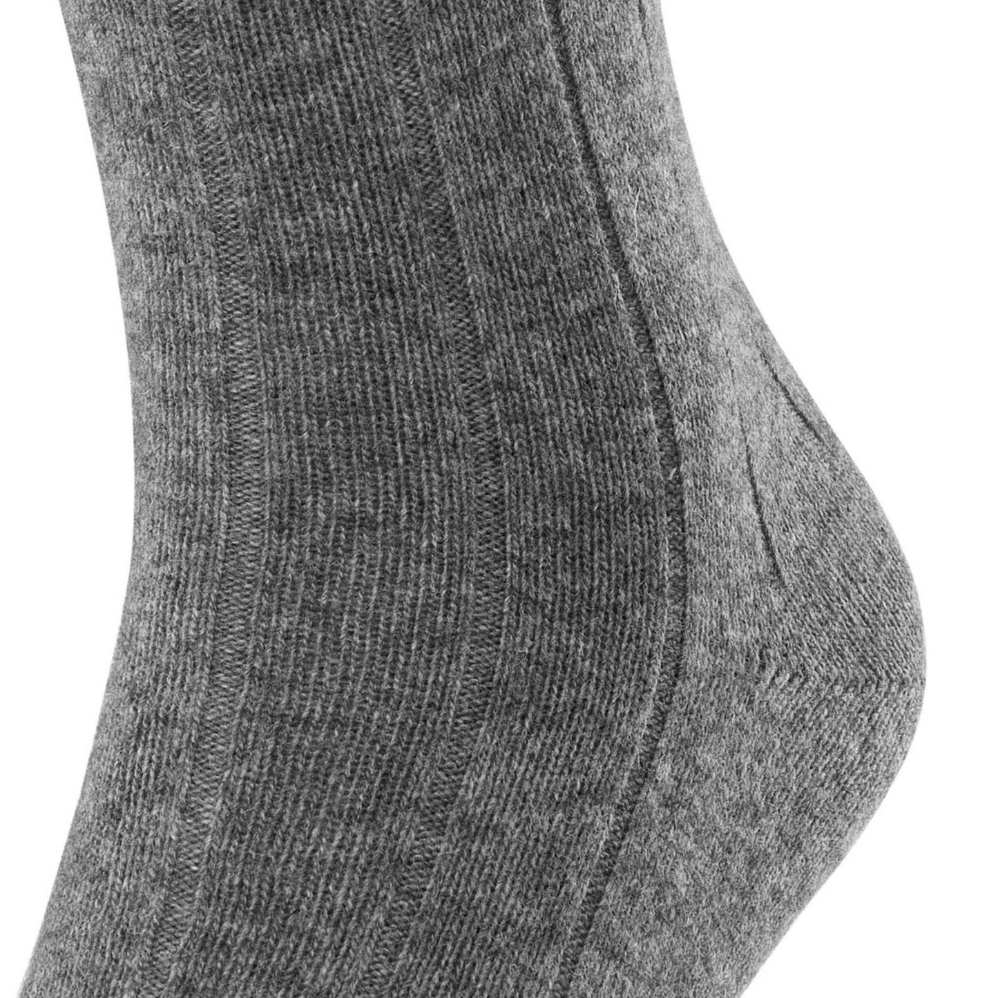 Falke Lhasa Rib Wool-Cashmere Socks - Light Grey