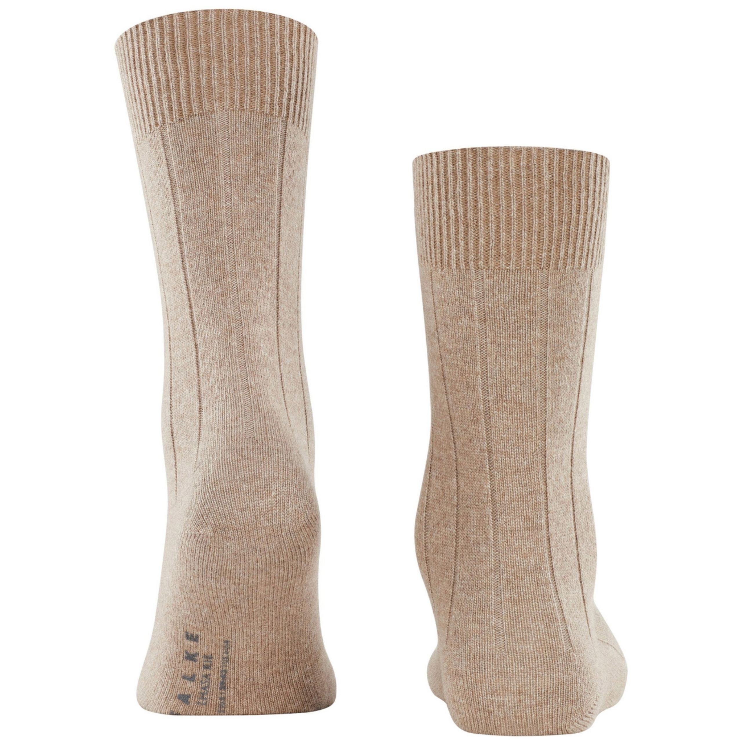 Falke Lhasa Rib Wool-Cashmere Socks - Nutmeg