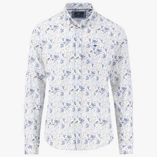 Fynch-Hatton Cotton Floral Print Shirt - Summer Breeze