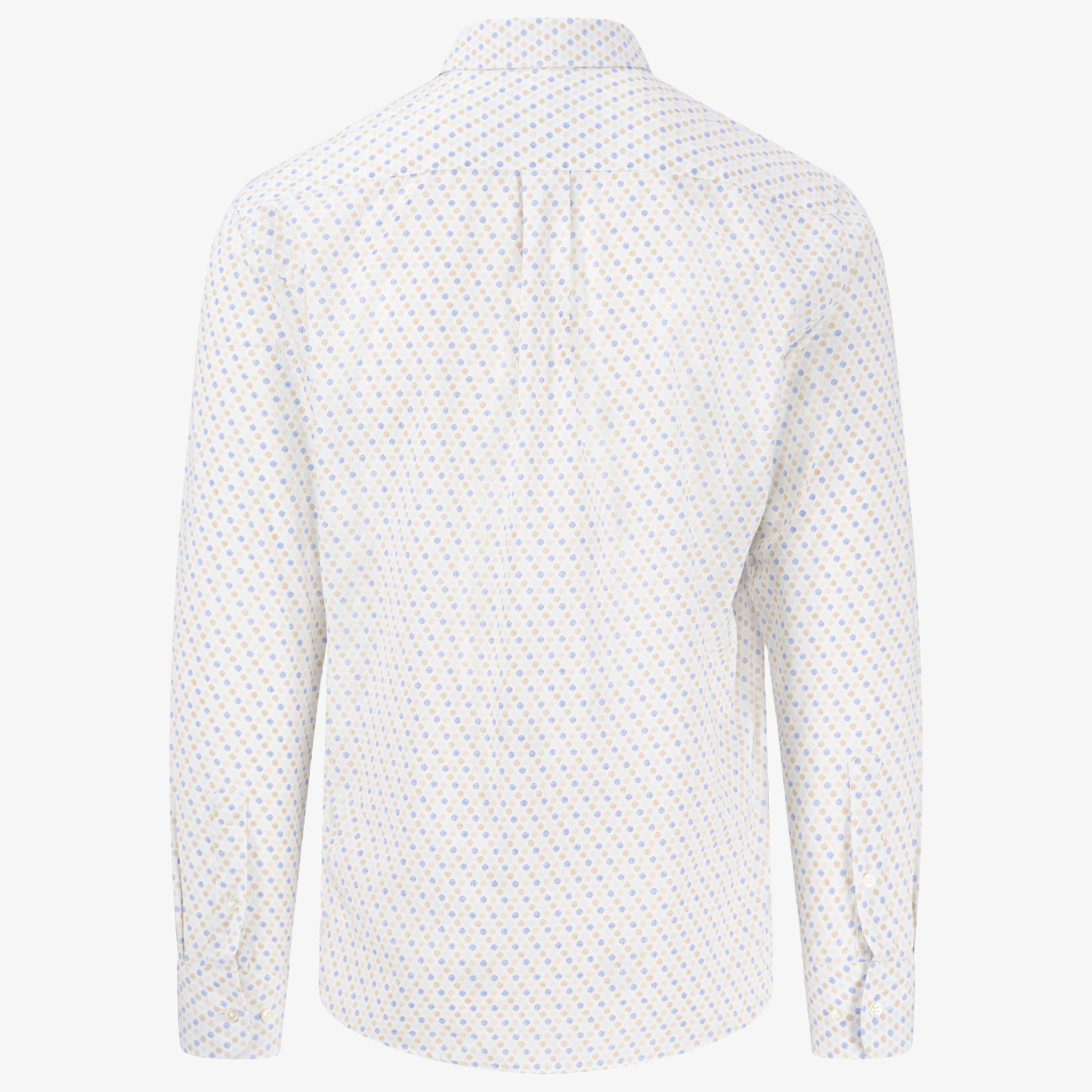 Fynch-Hatton Cotton Print Shirt - Strong Blue