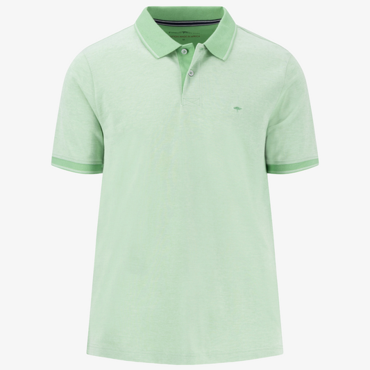 Fynch-Hatton 2 Tone Pique Polo Shirt - Turf Green