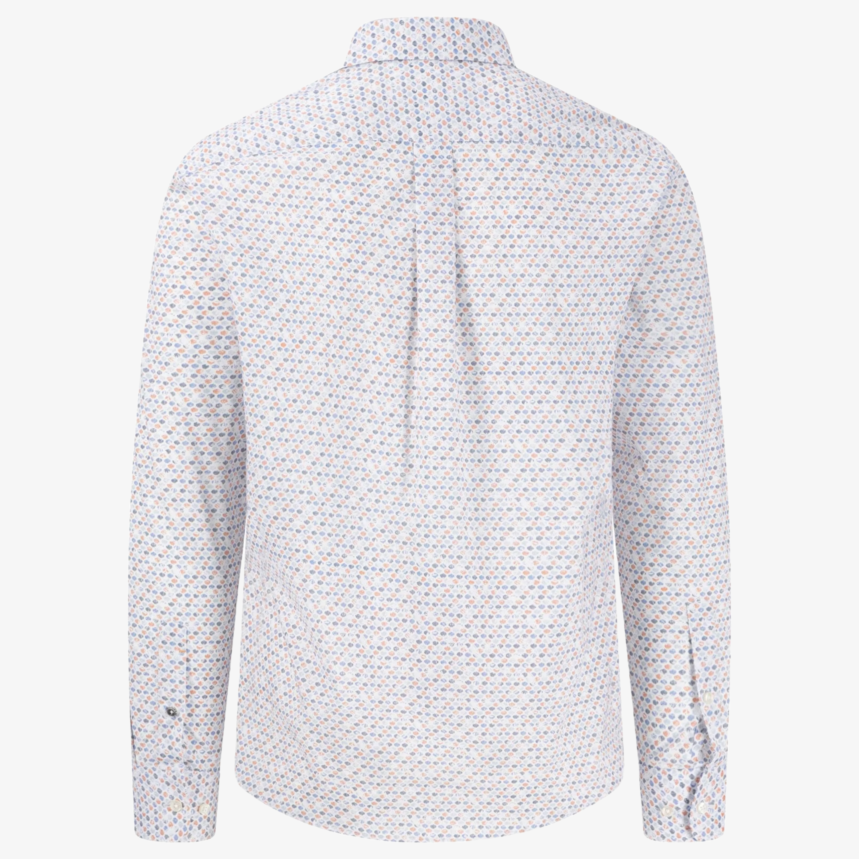 Fynch-Hatton Cotton Print Shirt - Sunny Orange