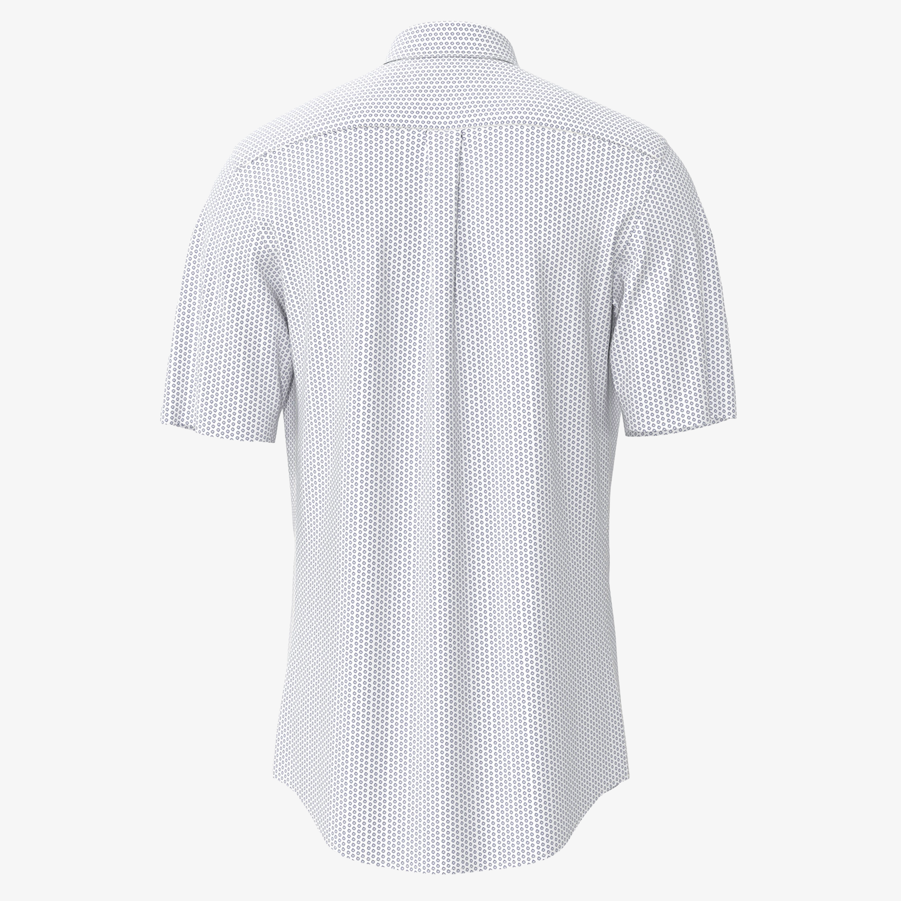 Fynch-Hatton Cotton Poplin Short Sleeve Patterned Shirt - Summer Breeze