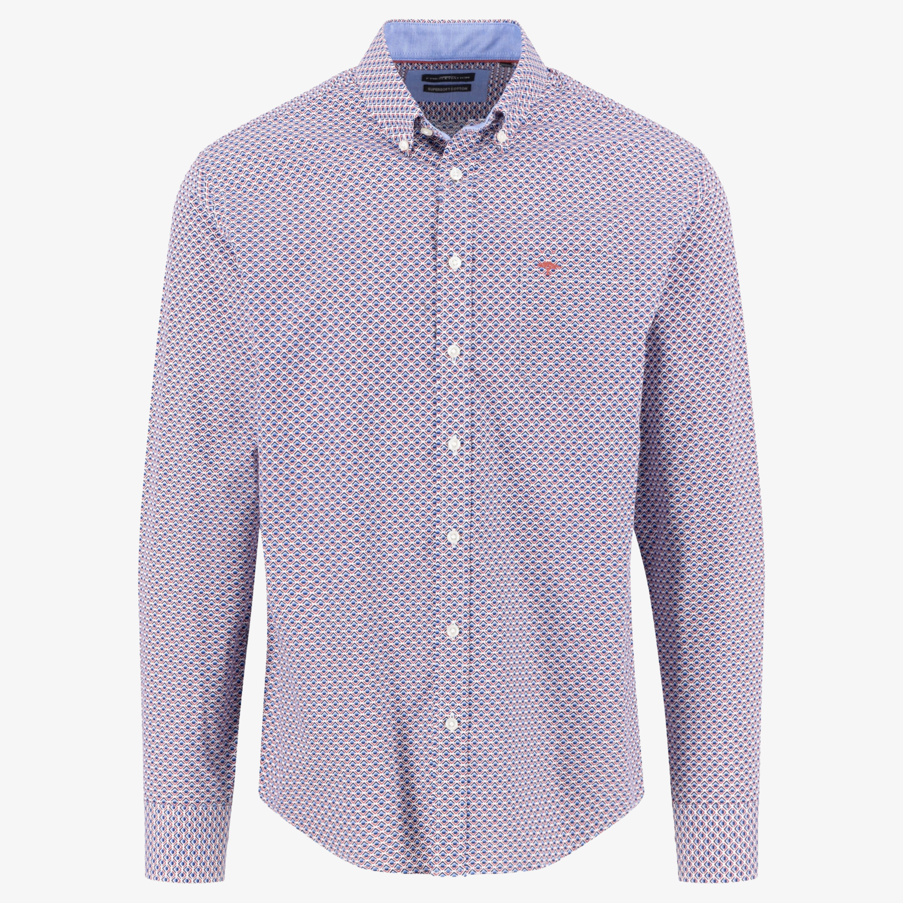 Fynch-Hatton Combi Print Shirt - Berry