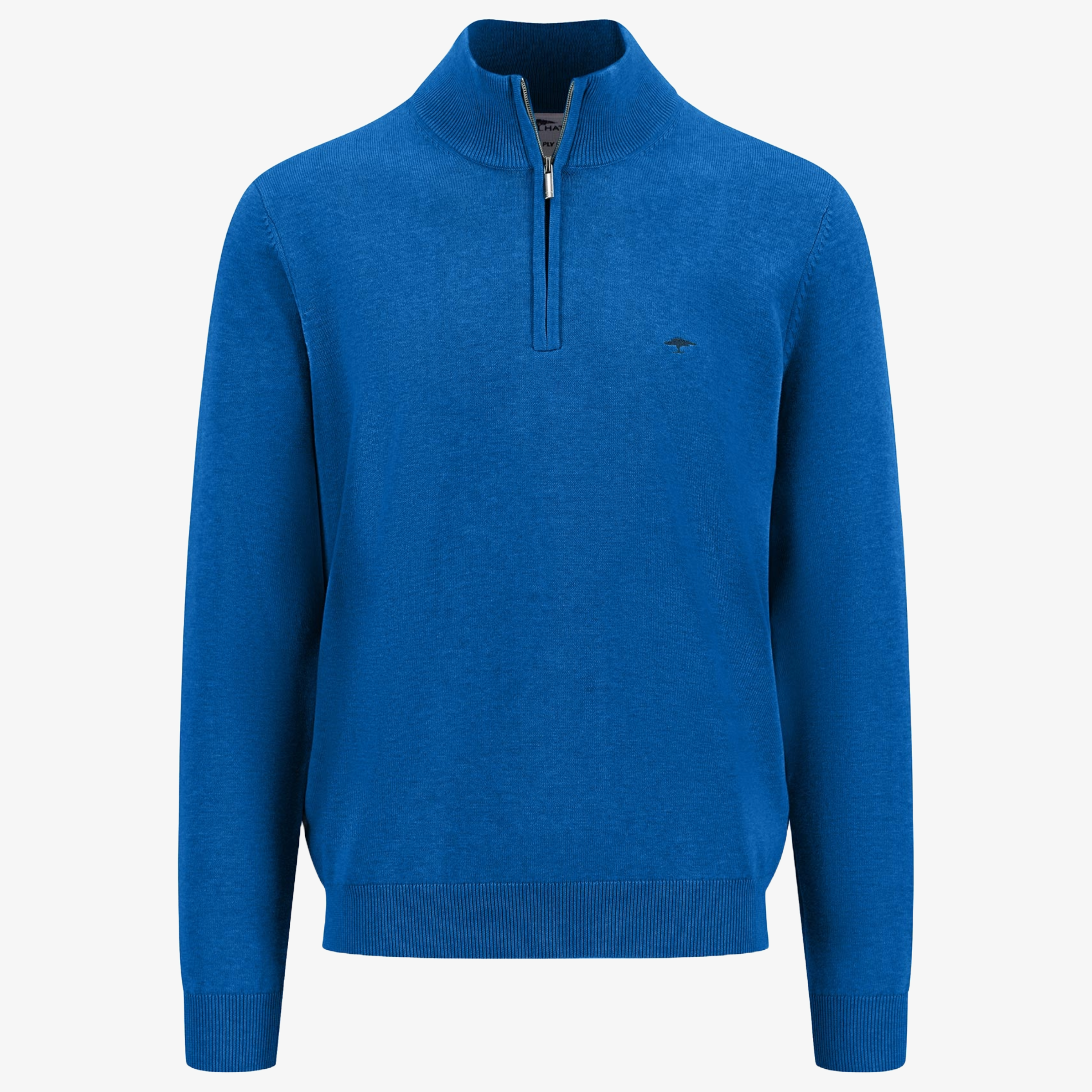 Fynch-Hatton Half Zip Jumper - Strong Blue