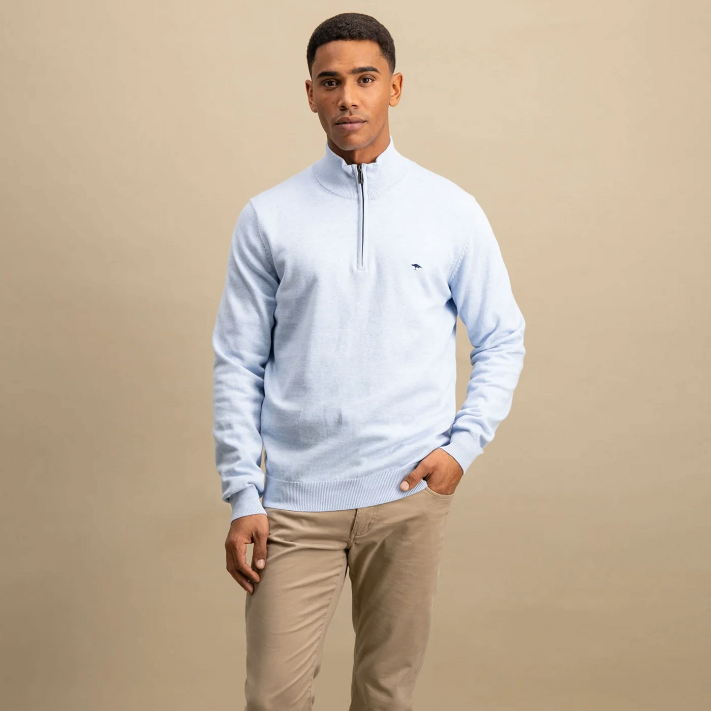 Fynch-Hatton Half Zip Jumper - Summer Breeze