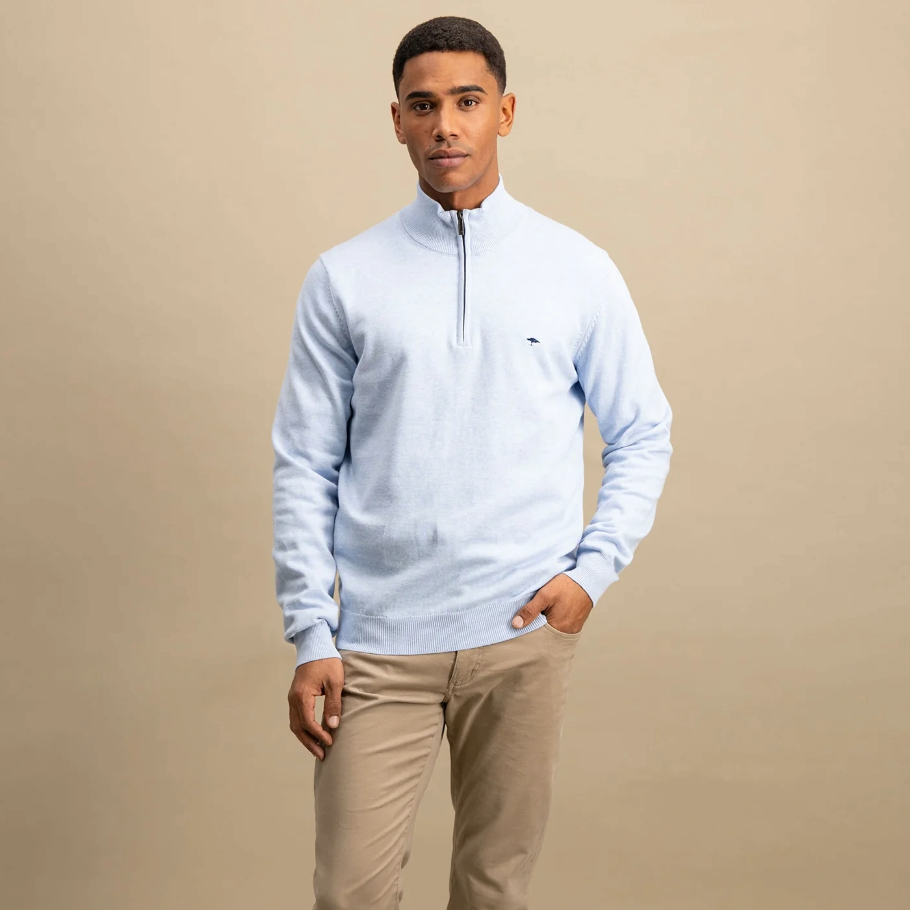 Fynch-Hatton Half Zip Jumper - Summer Breeze