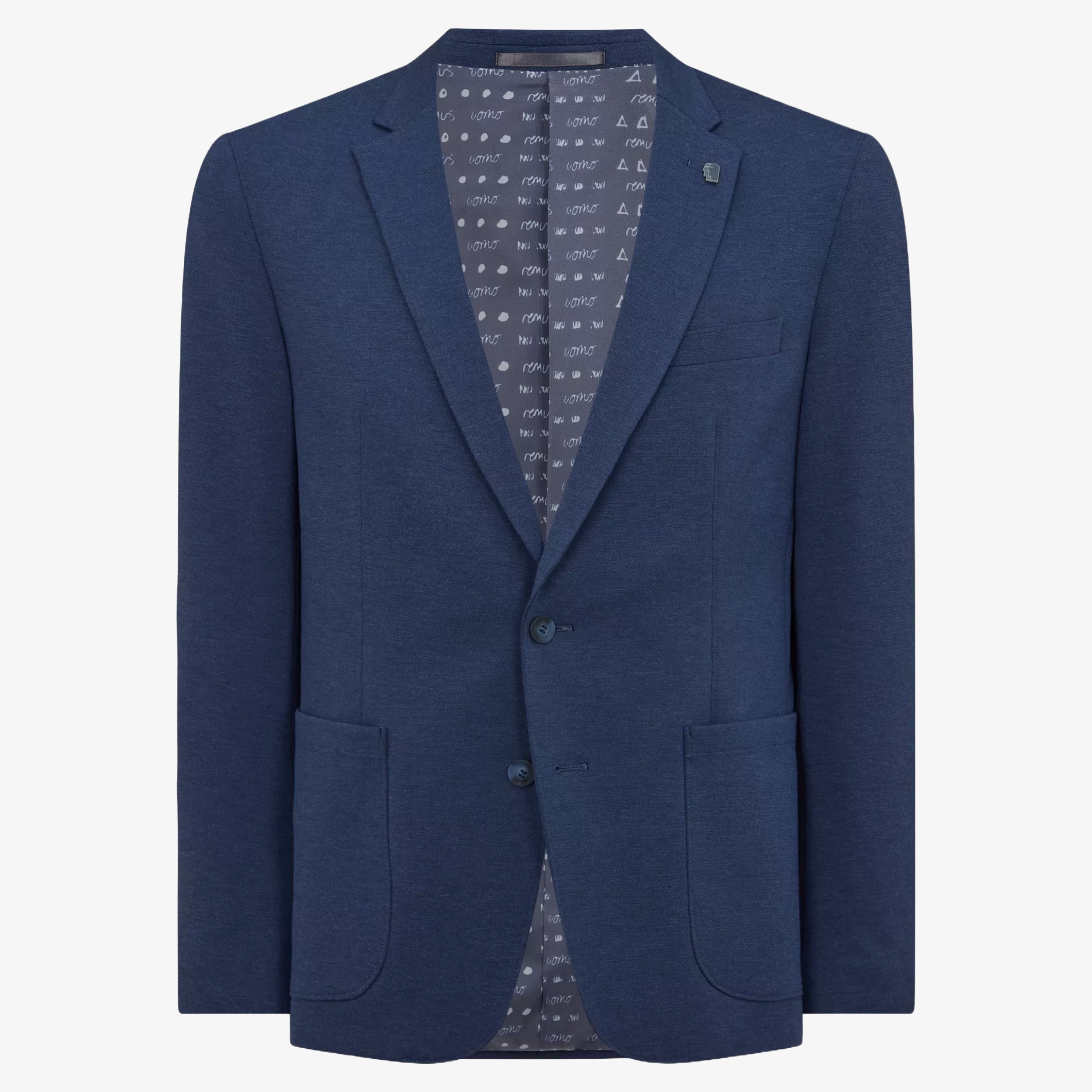 Remus Slim Fit Jersey Stretch Jacket - Blue