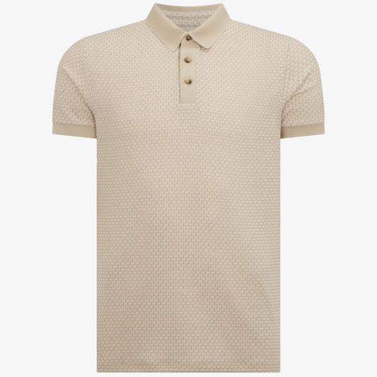 Remus Tapered Fit Cotton-Blend Polo Shirt - Stone