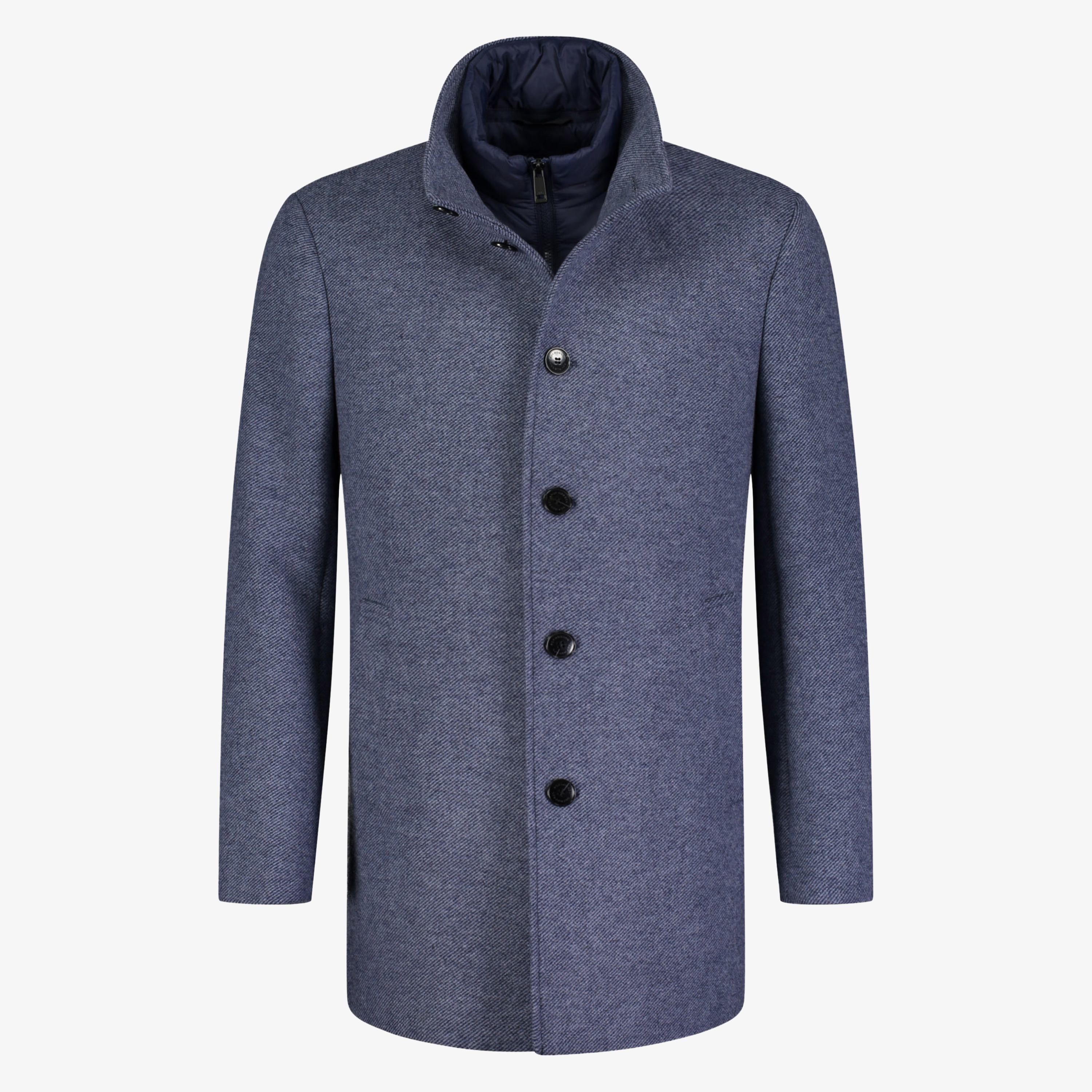 Roy Robson Tailored Overcoat - Blue