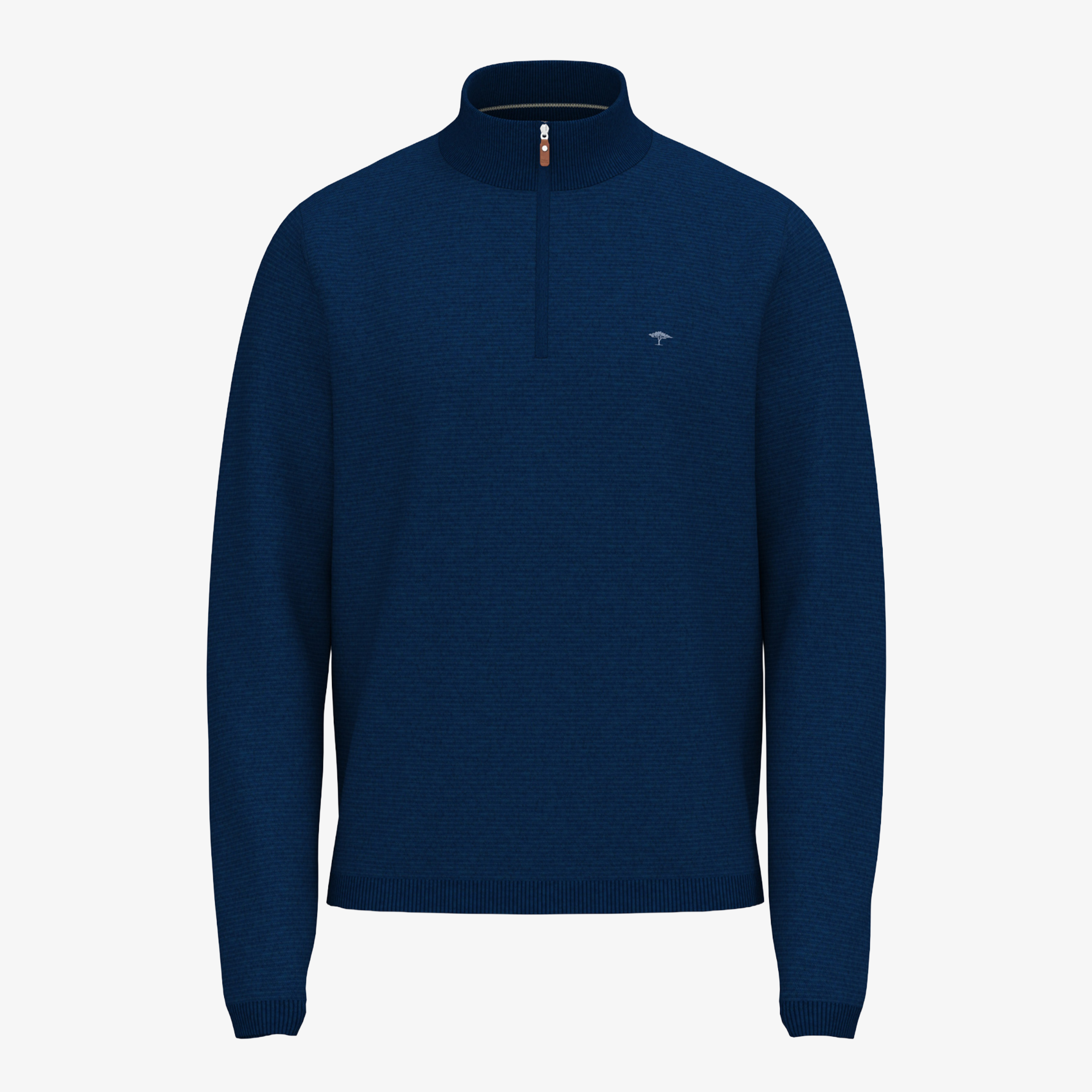 Fynch-Hatton Air Cotton Half Zip Jumper - Midnight