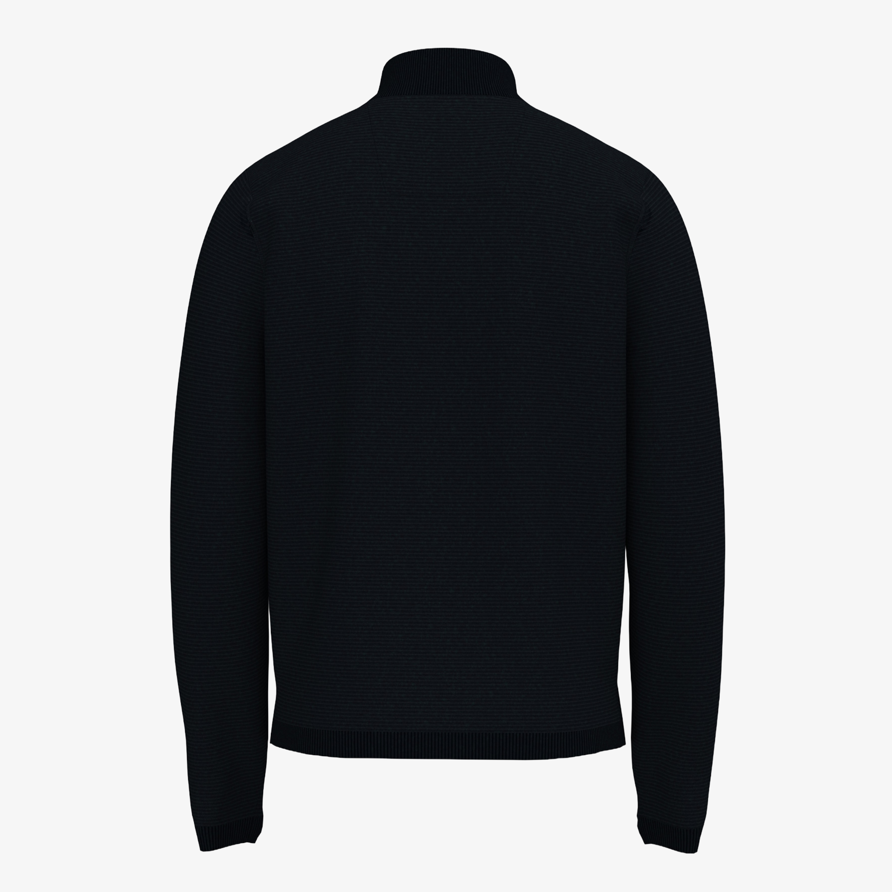 Fynch-Hatton Air Cotton Half Zip Jumper - Navy