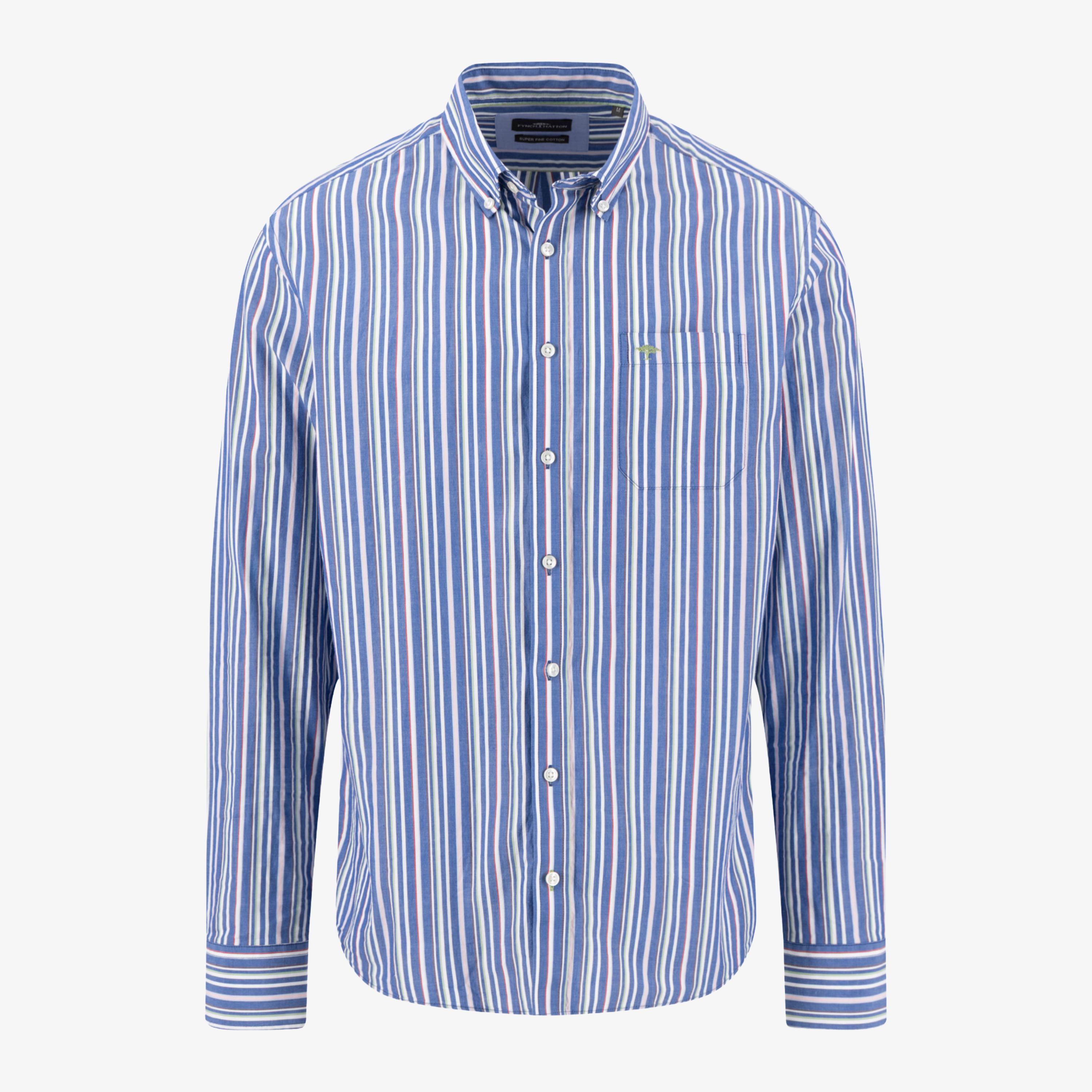 Fynch-Hatton Colourful Stripe Shirt - Harbour Blue