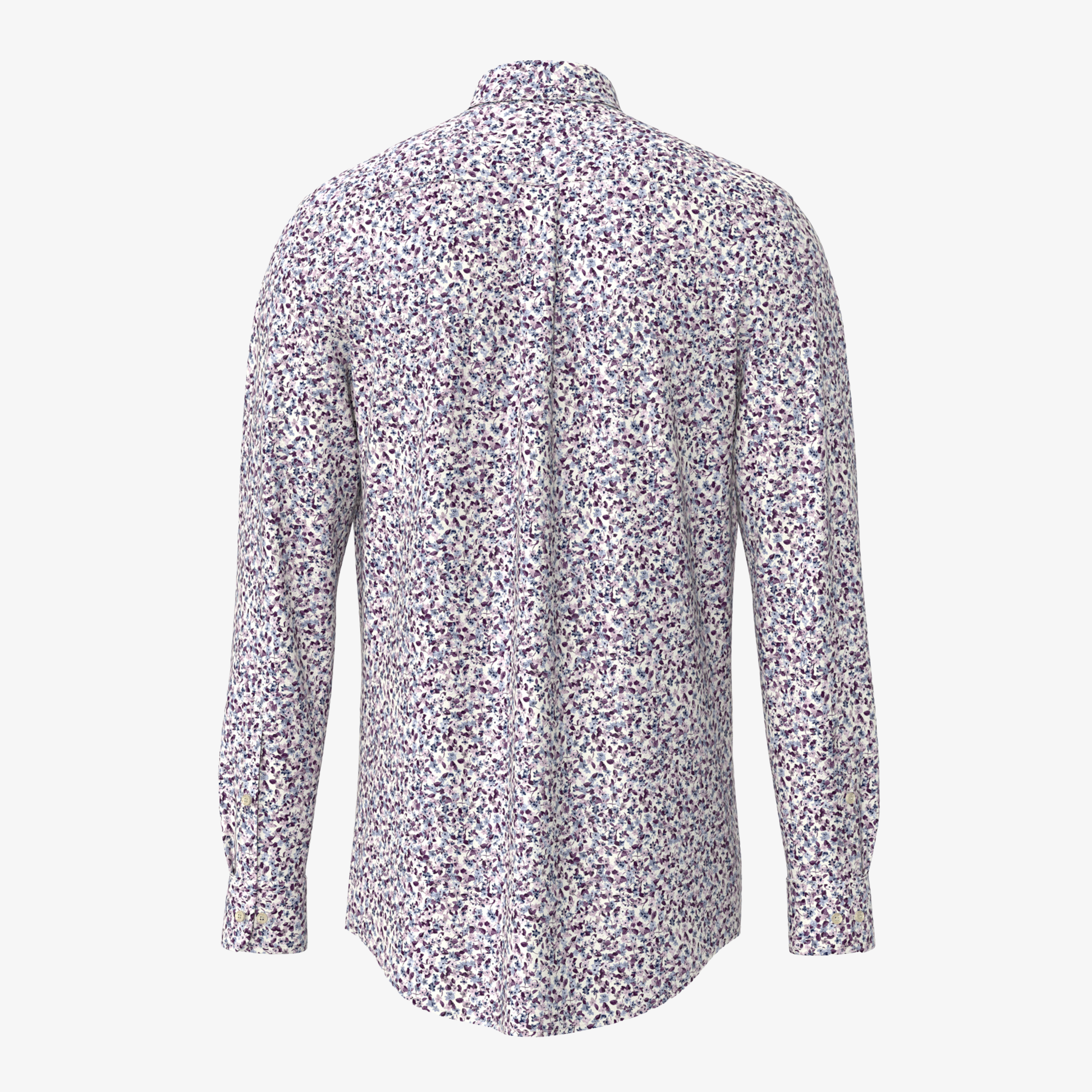 Fynch-Hatton Flower Print Shirt - Aubergine