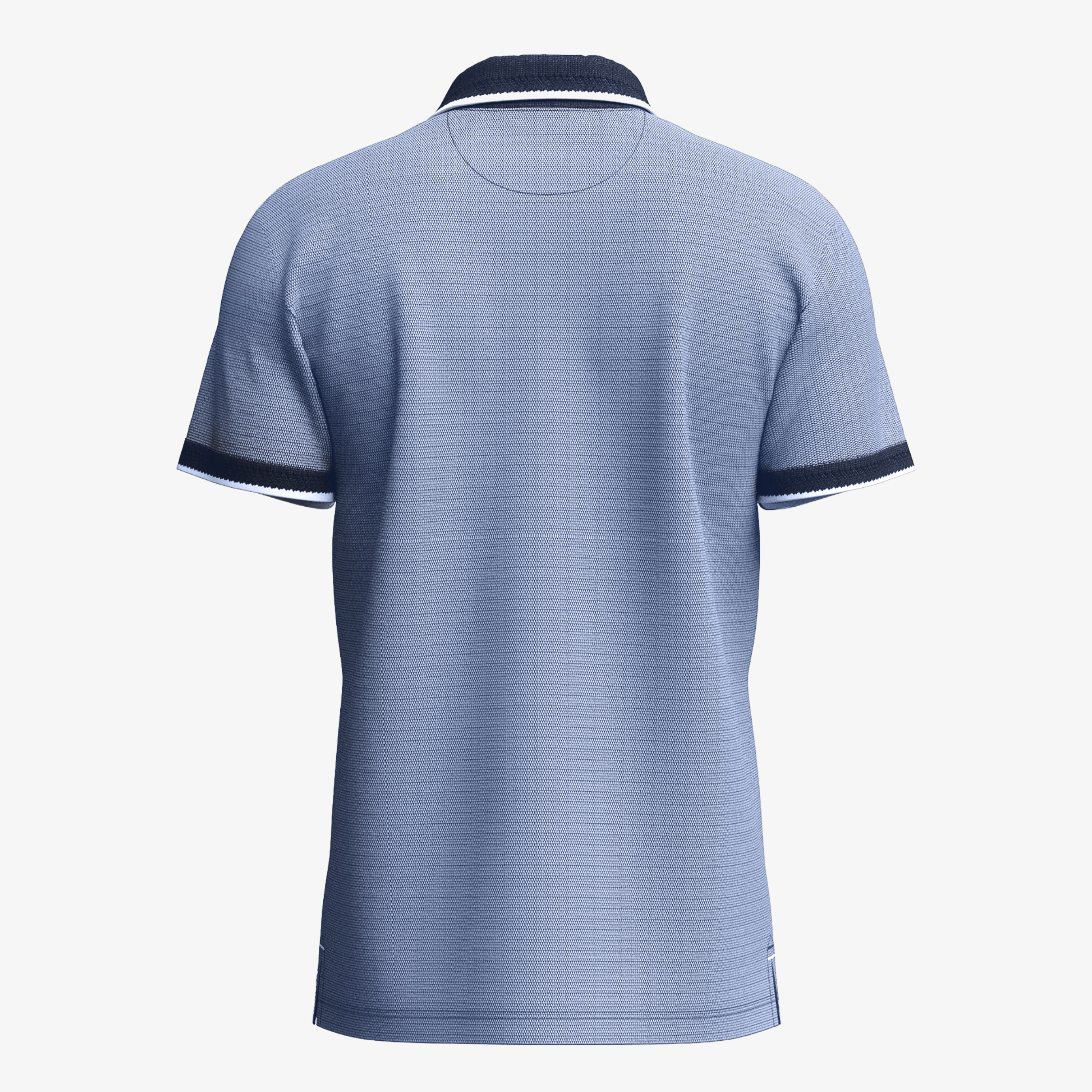 Fynch-Hatton 2 Tone Pique Polo - New Breeze