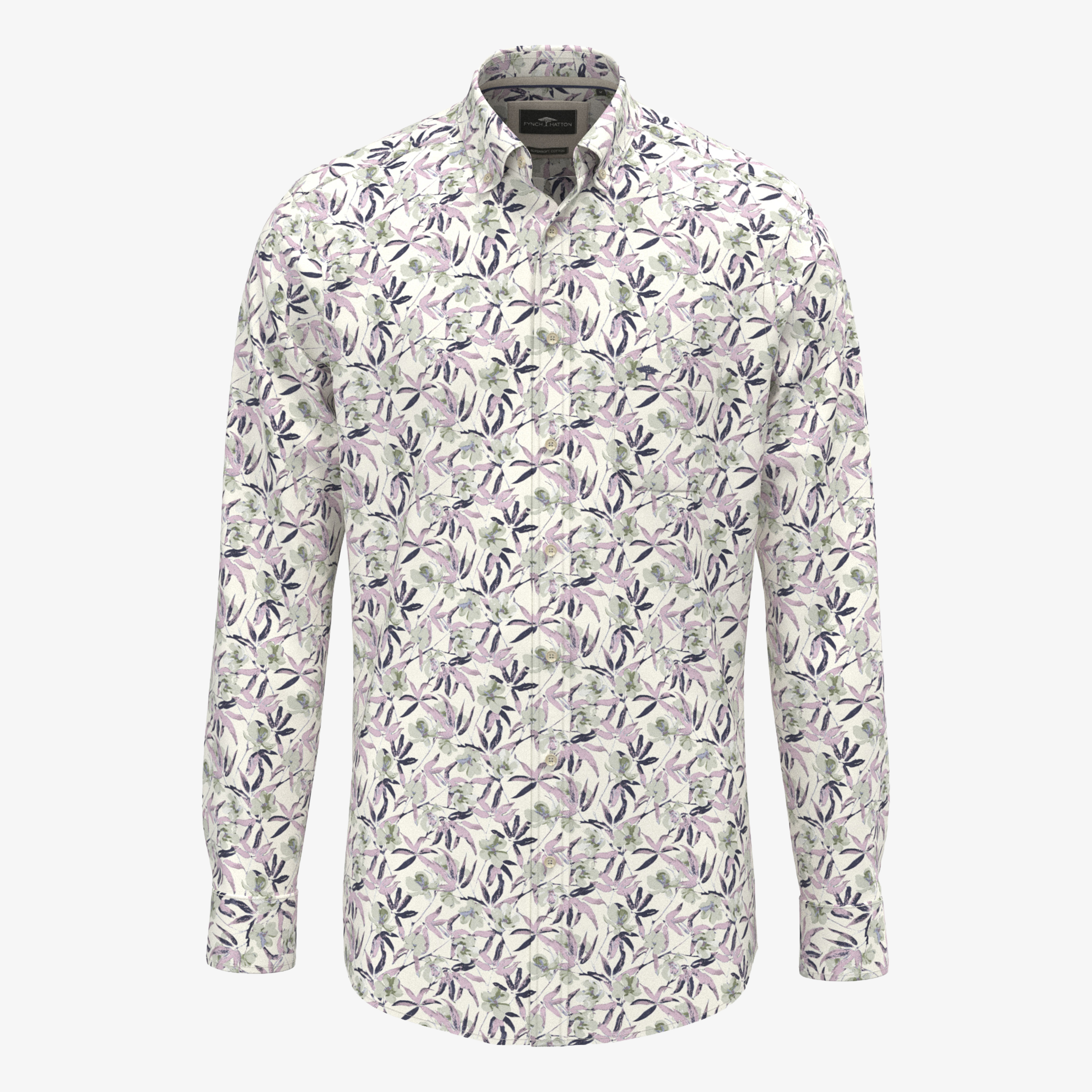 Fynch-Hatton Flower Print Shirt - Magnolia