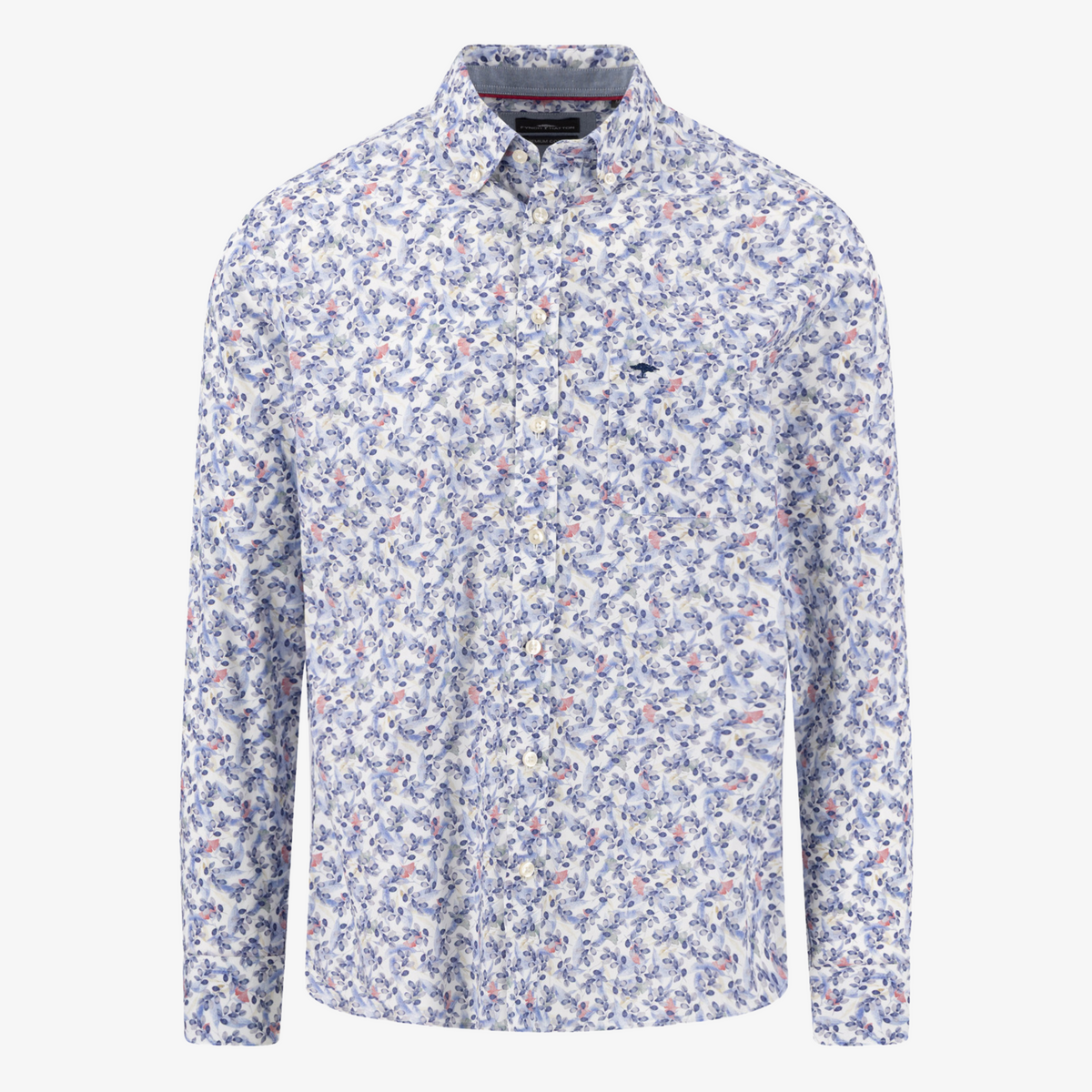 Fynch-Hatton Premium Flower Print Shirt - Blue