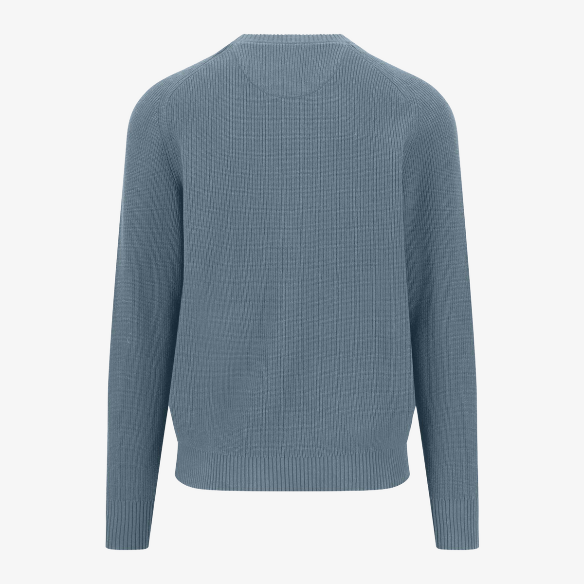 Fynch-Hatton Crew Neck Structure Jumper - Blue