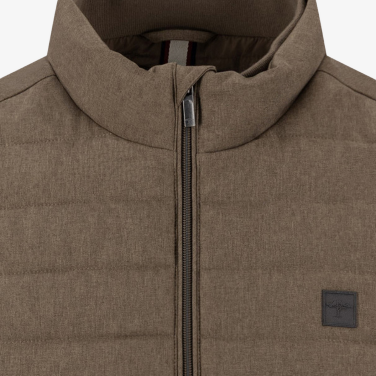 Fynch-Hatton Melange Quilted Gilet - Earth