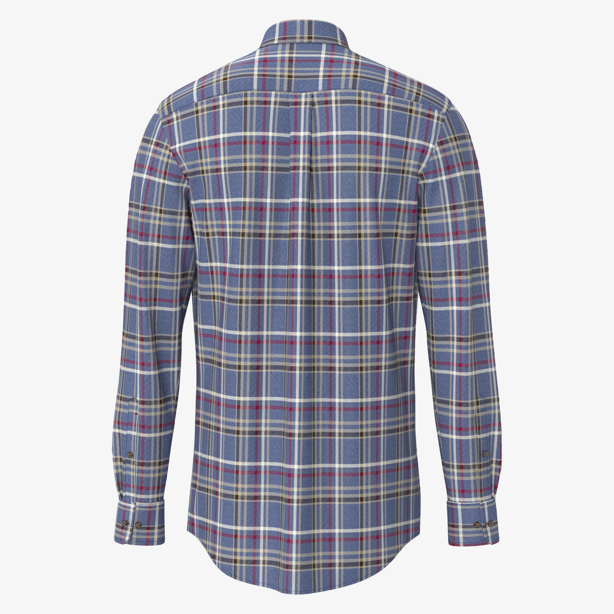 Fynch-Hatton Melange Check Shirt - Blue