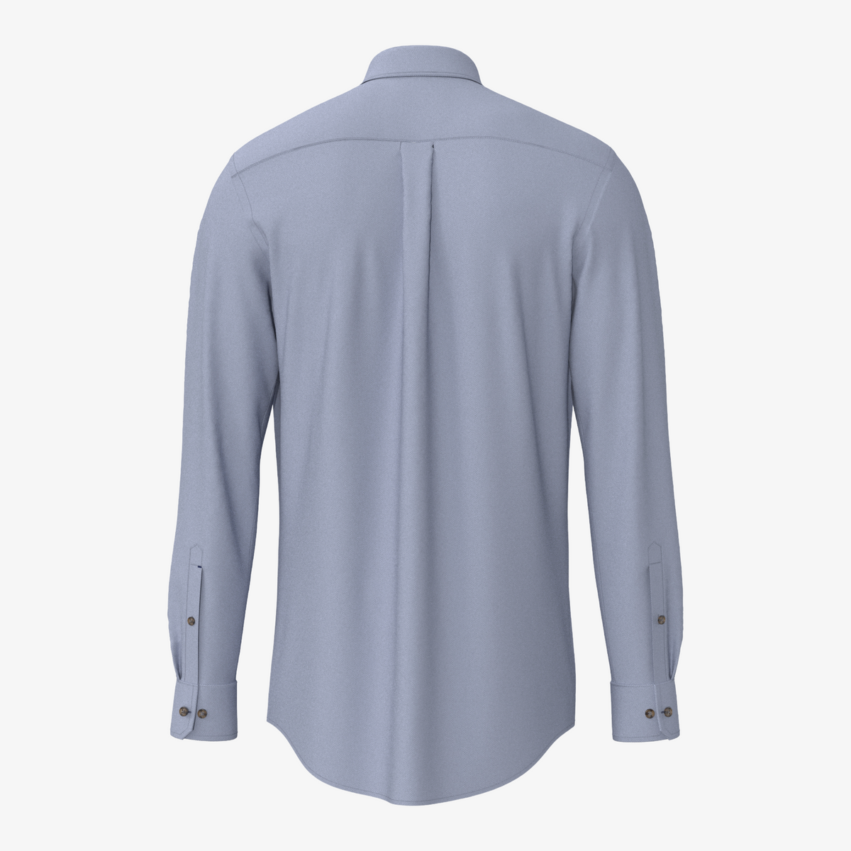 Fynch-Hatton Cotton Herringbone Shirt - Blue