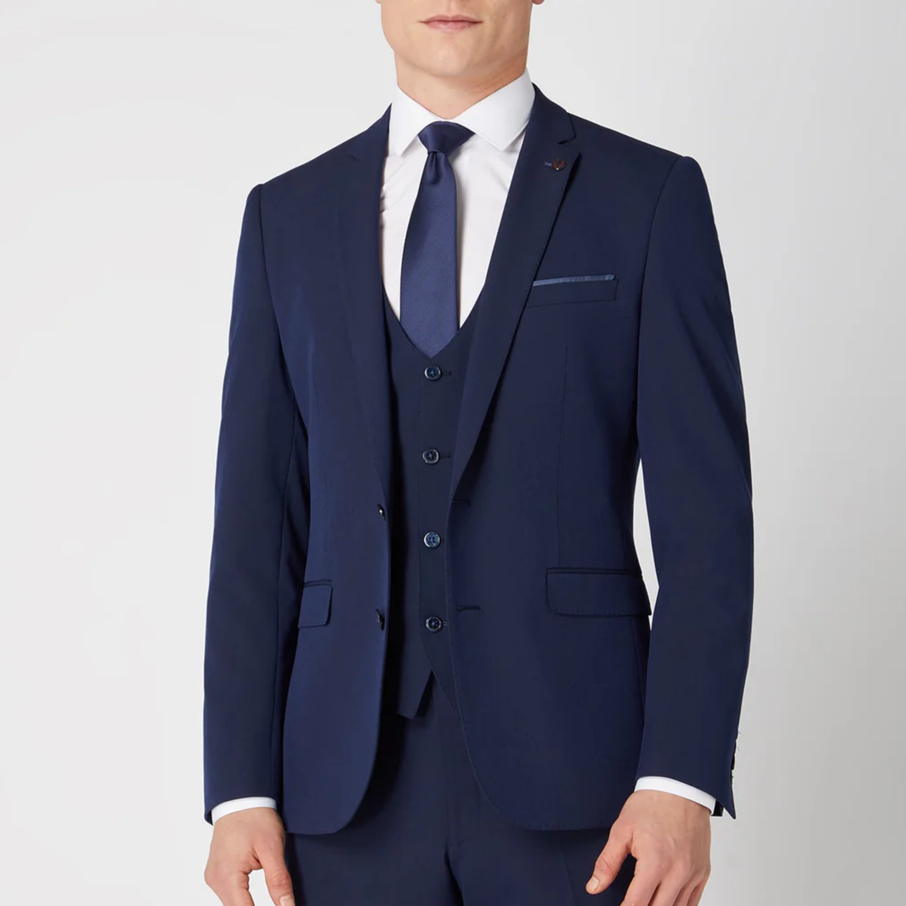 Remus Slim Fit Lucian Waistcoat - Navy