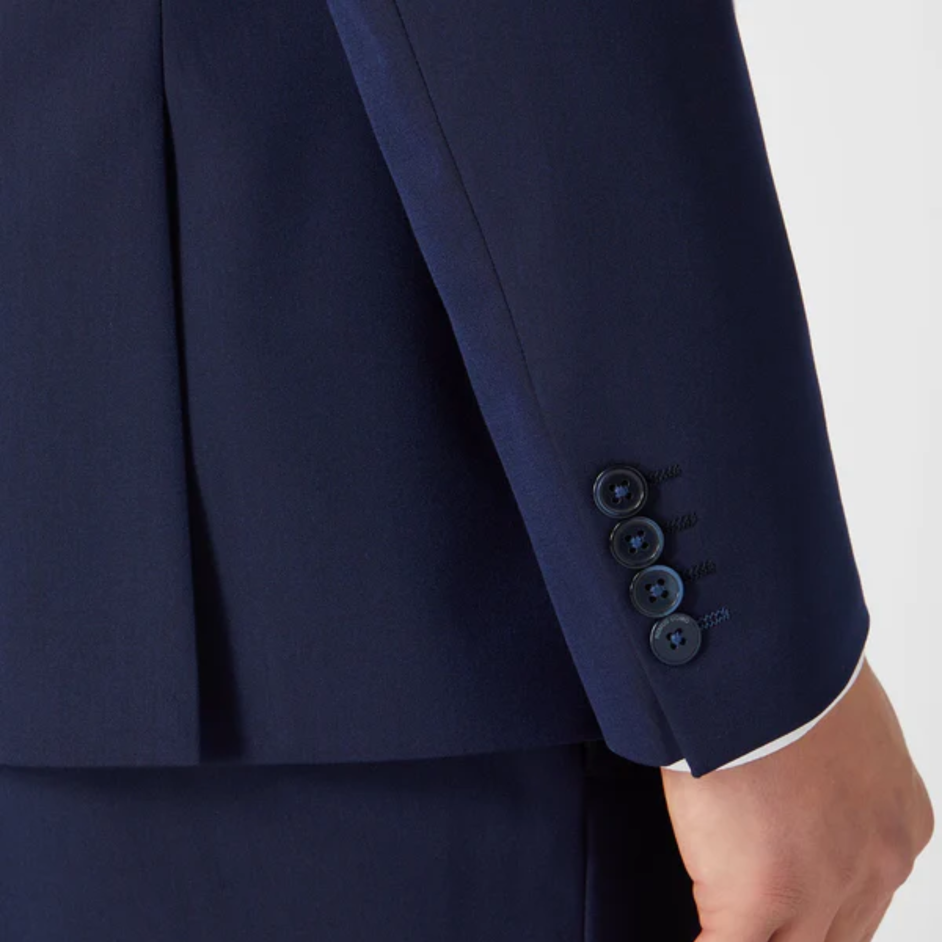 Remus Slim Fit Stretch Luca Suit Jacket - Navy