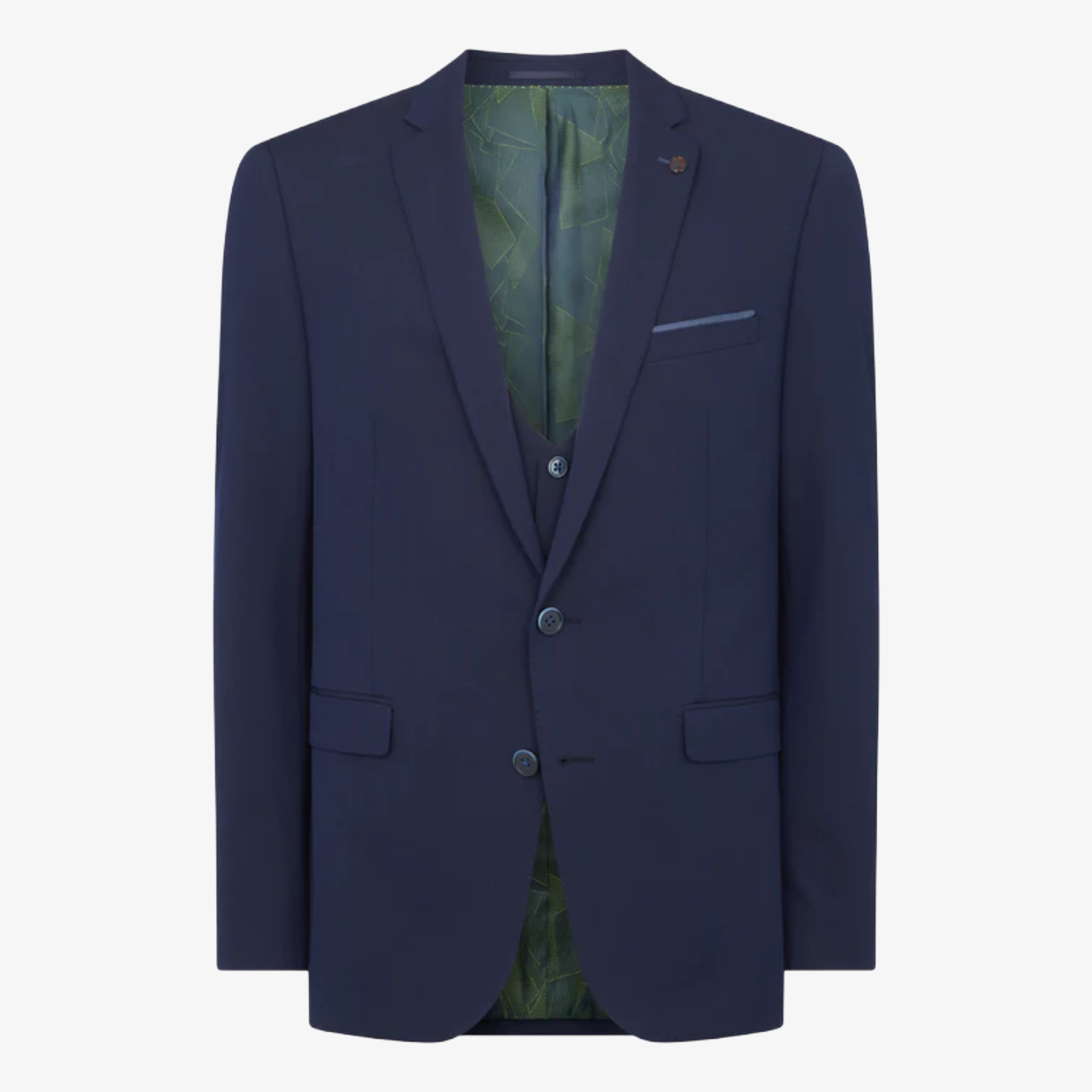 Remus Slim Fit Stretch Luca Suit Jacket - Navy