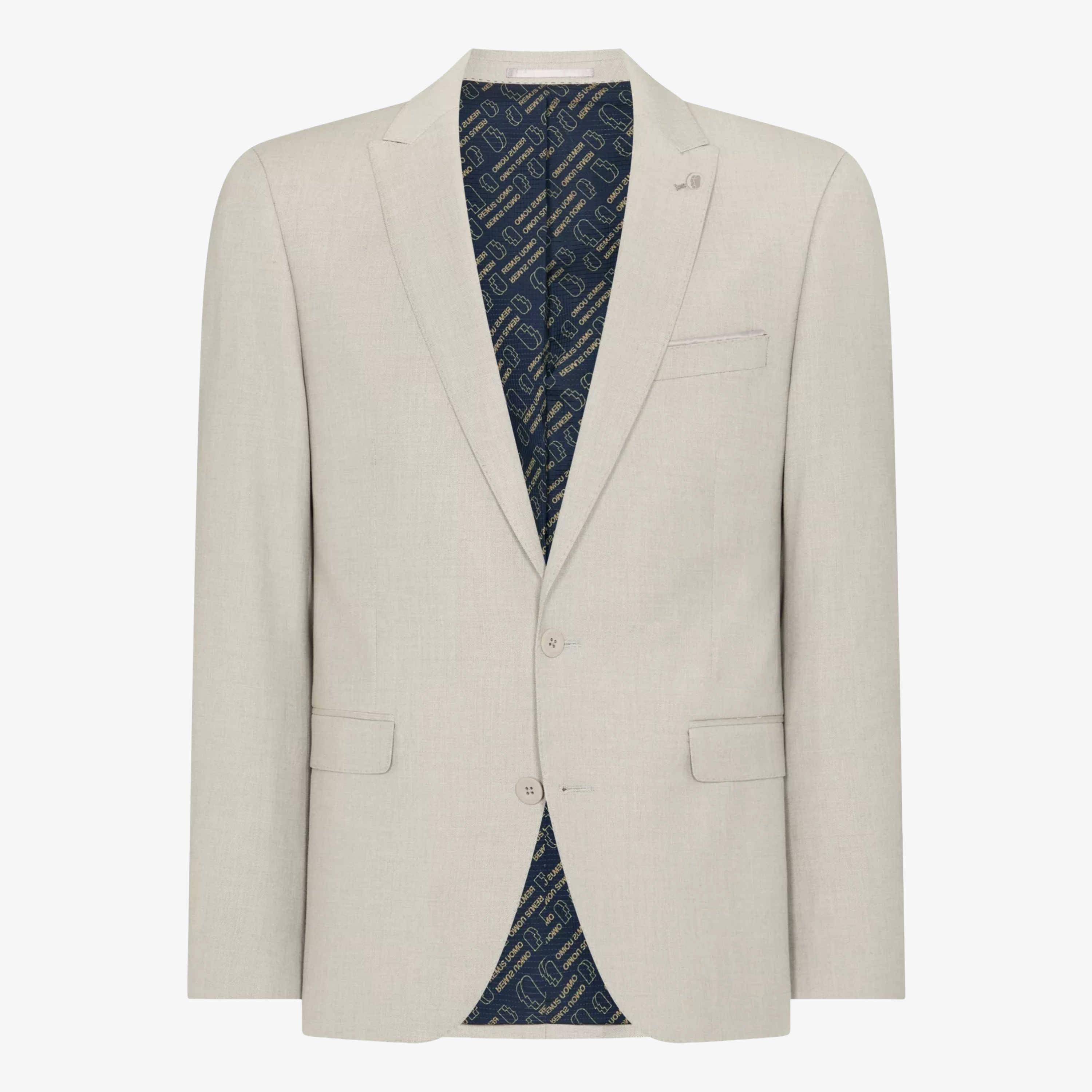 Remus Pablo Slim Fit Suit Jacket - Beige