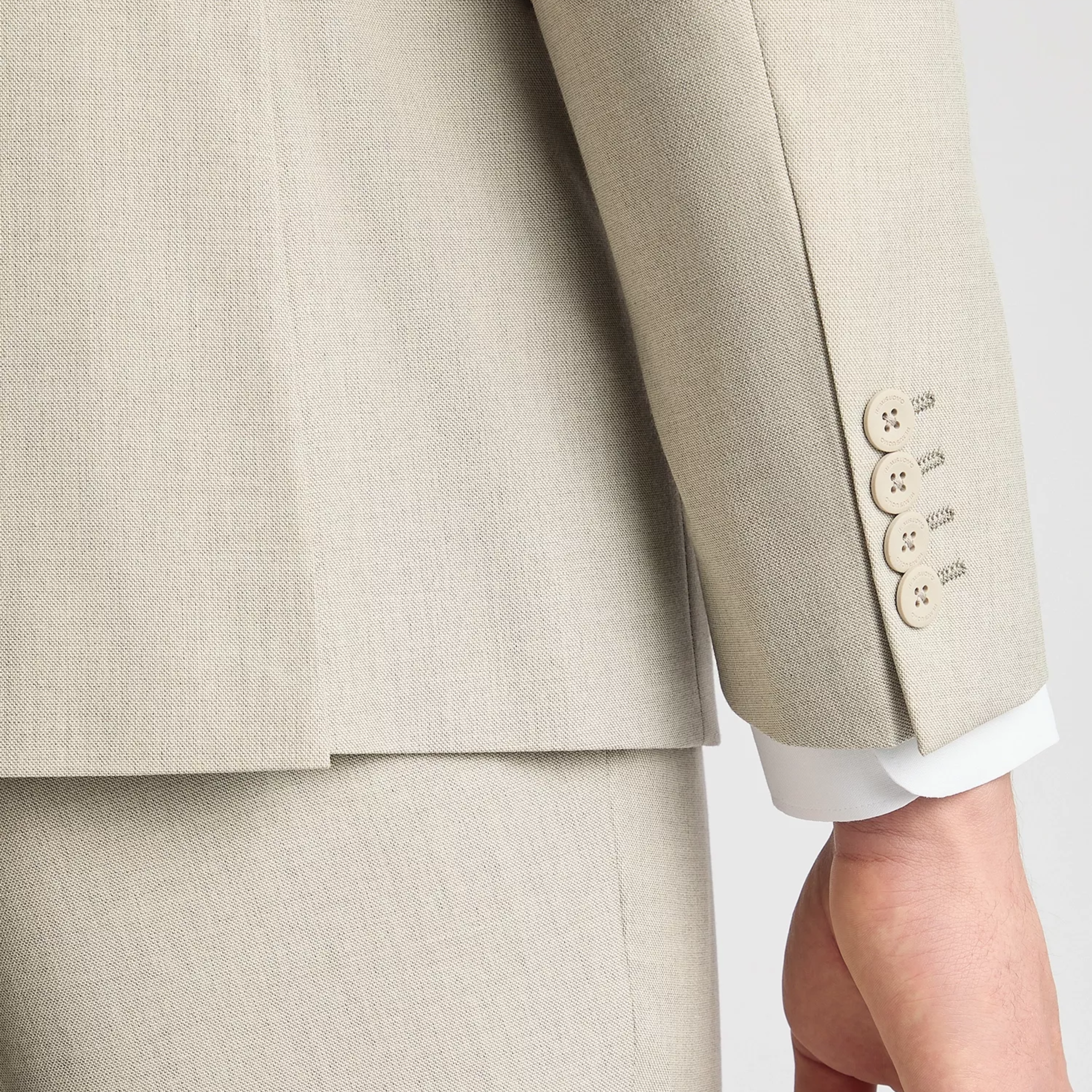 Remus Pablo Slim Fit Suit Jacket - Beige