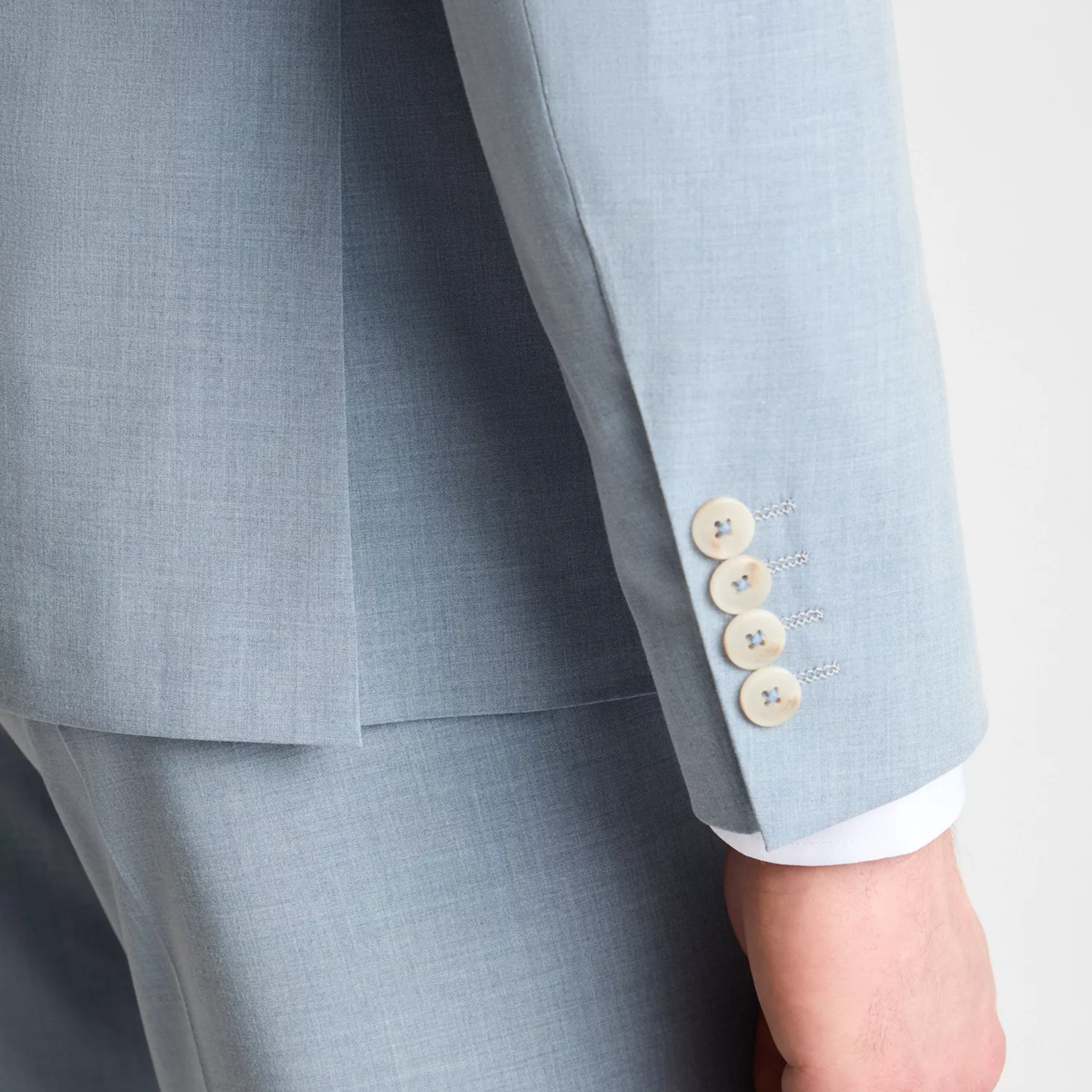 Remus Massa Slim Fit Suit Jacket - Light Blue