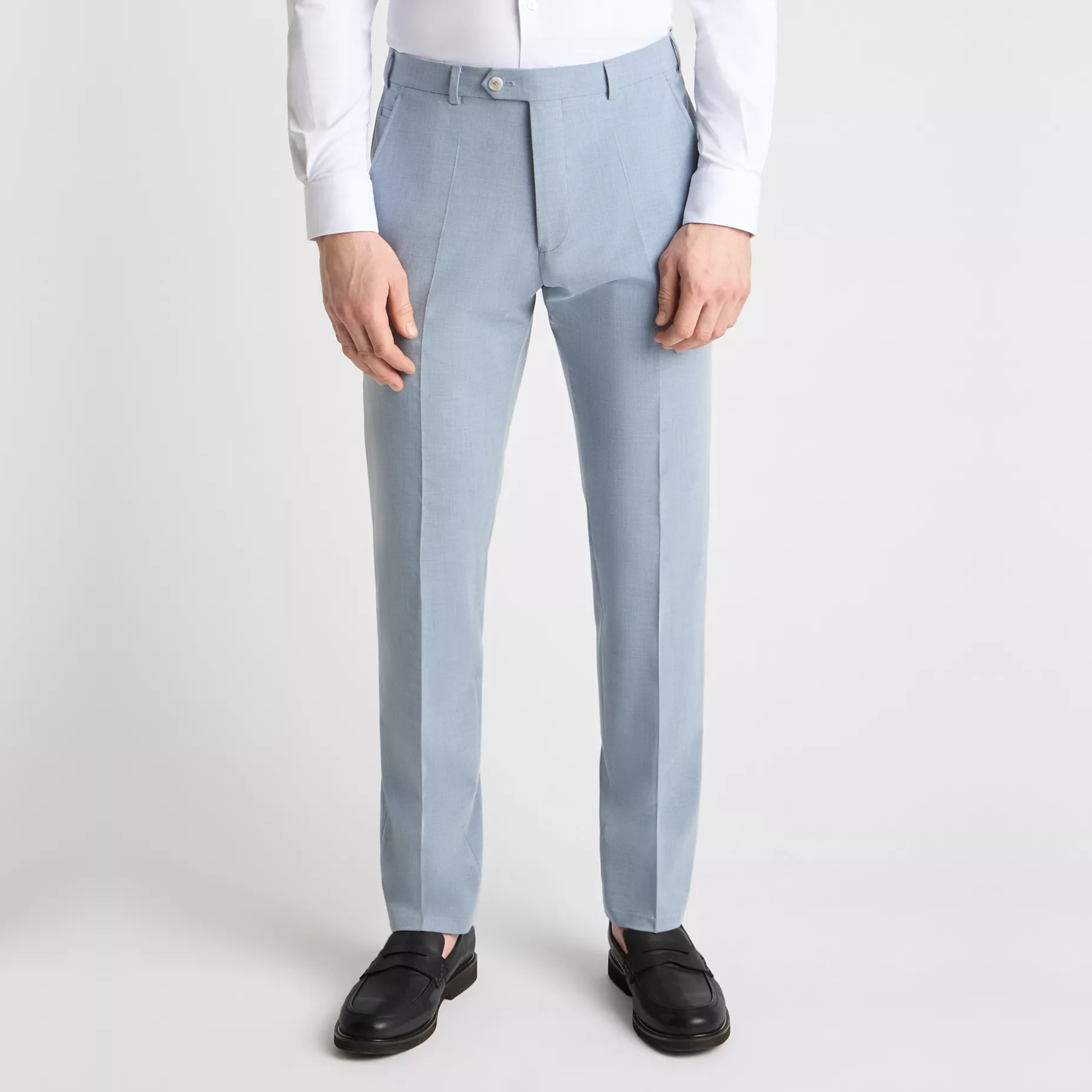 Remus Massa Slim Fit Suit Trousers - Blue