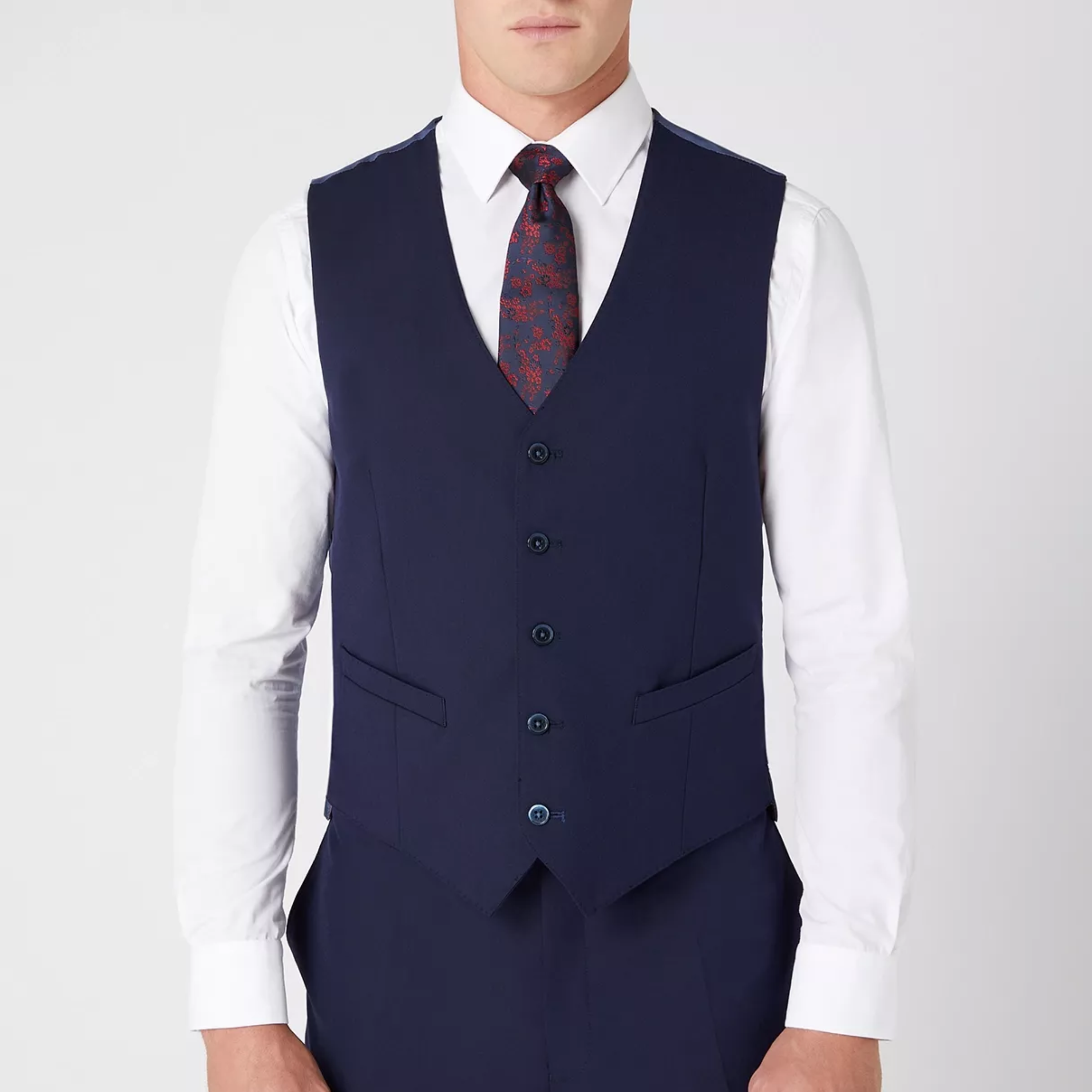 Remus Regular Fit Palucci Waistcoat - Navy