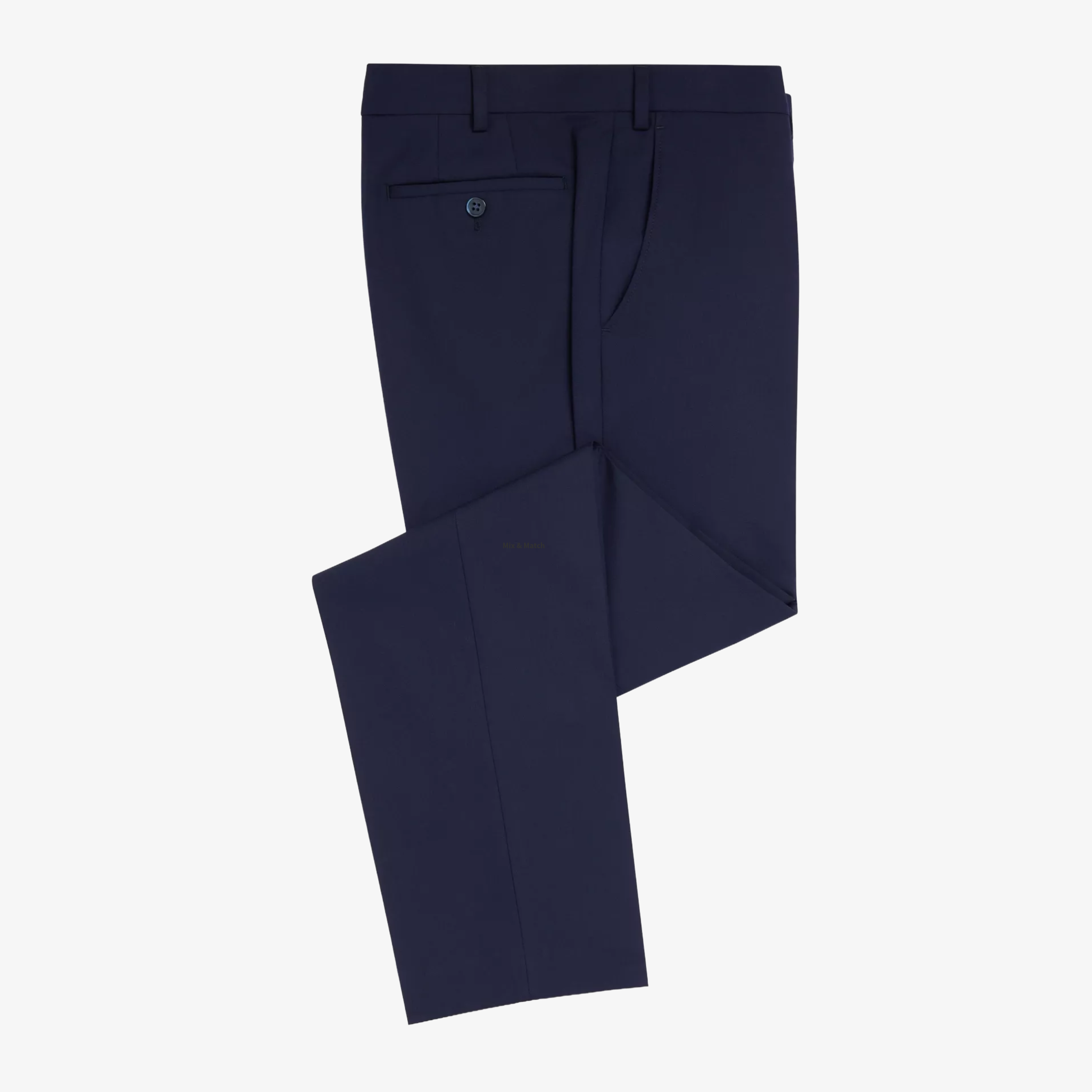 Remus Regular Fit Stretch Suit Palucci Trousers - Navy