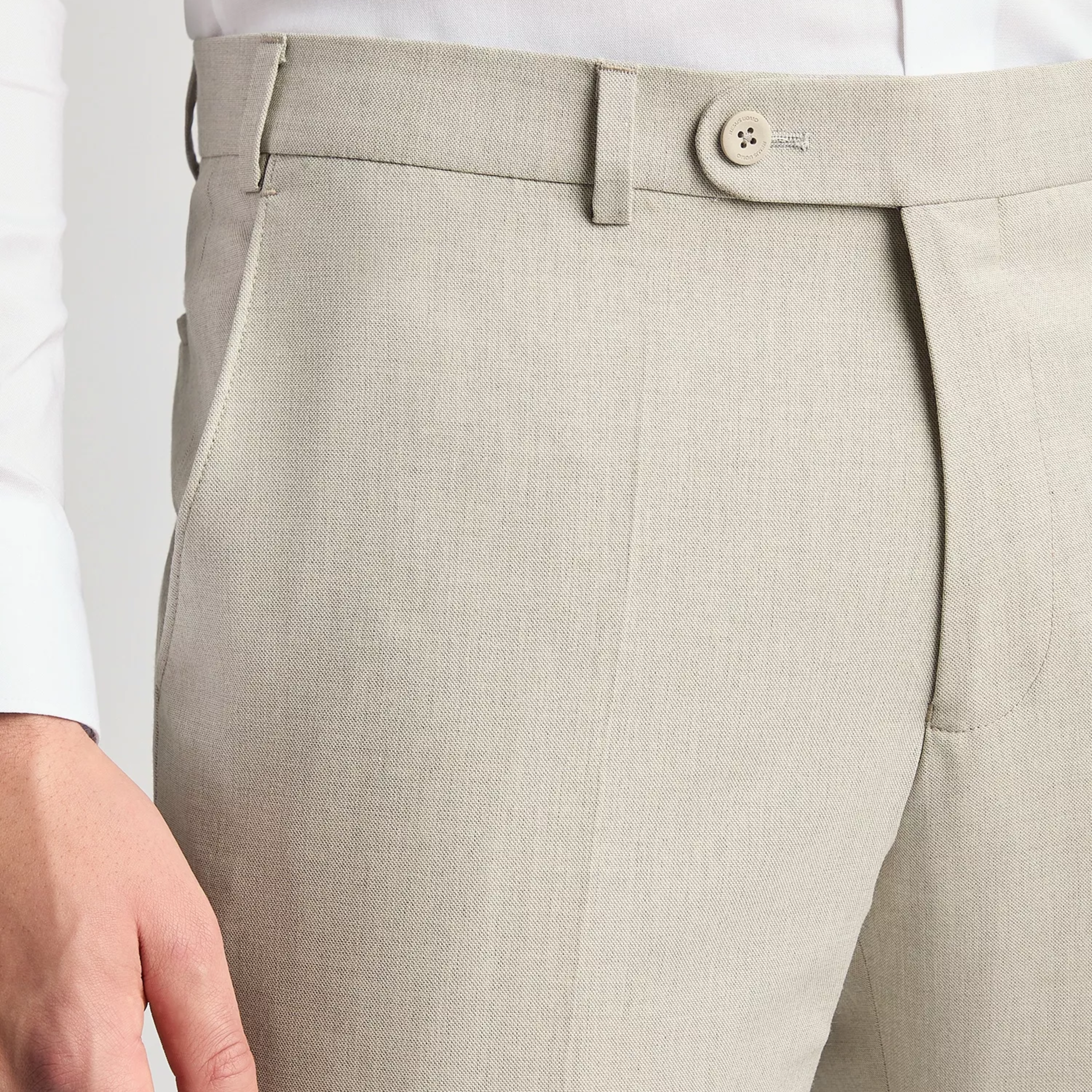 Remus Slim Fit Pablo Suit Trousers - Beige