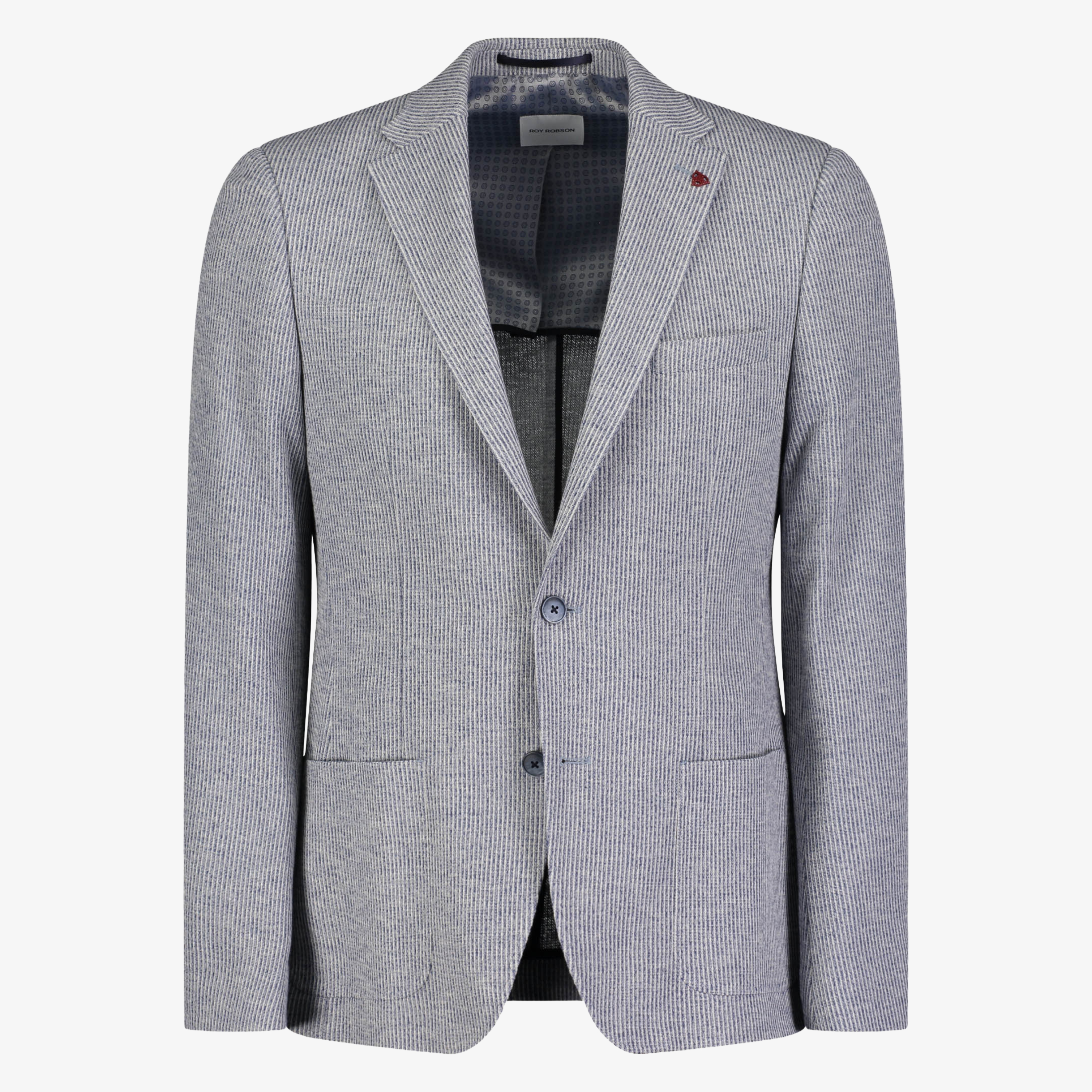 Roy Robson Slim Fit Jersey Jacket - Light Blue