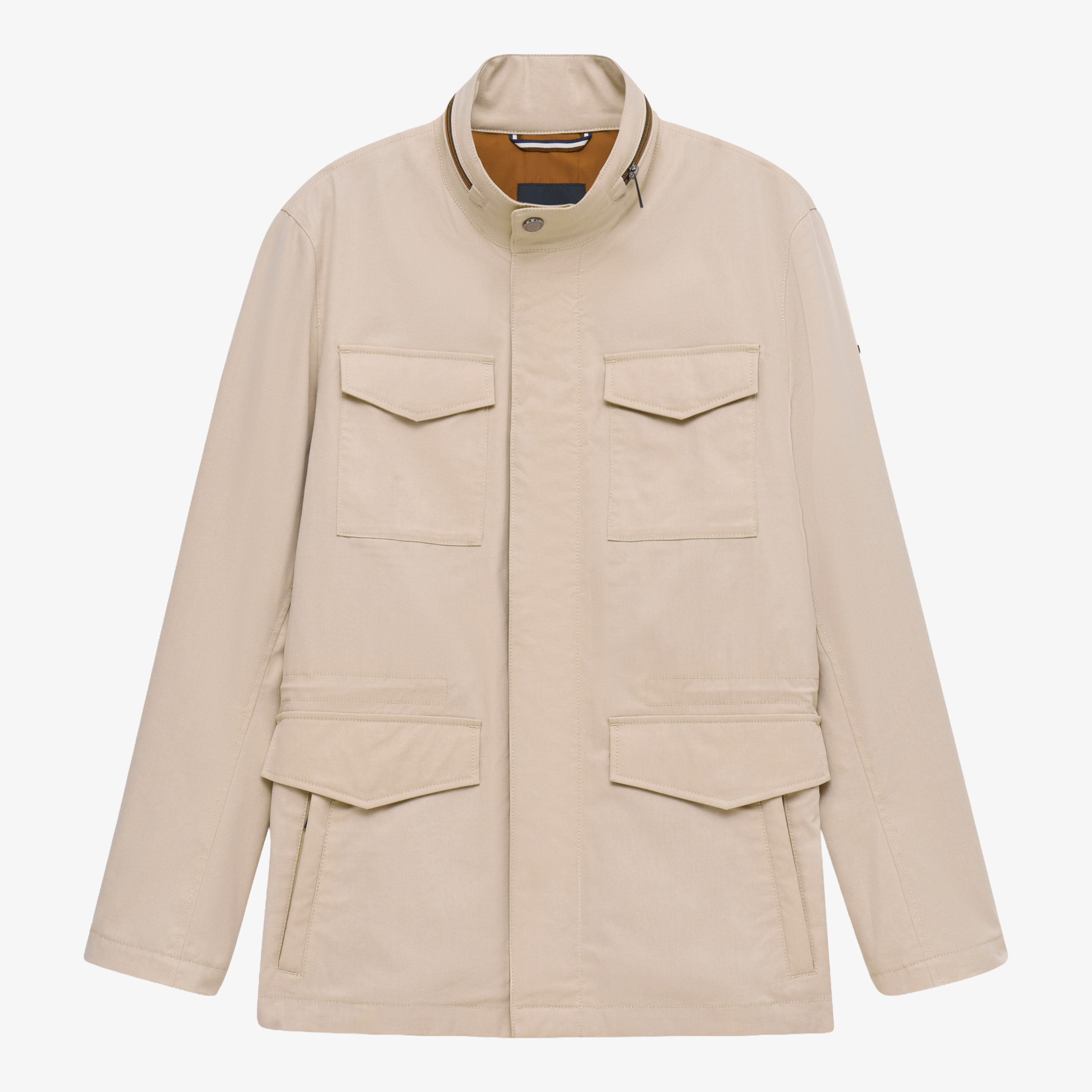 Bugatti Pocket Detail Lightweight Jacket - Beige