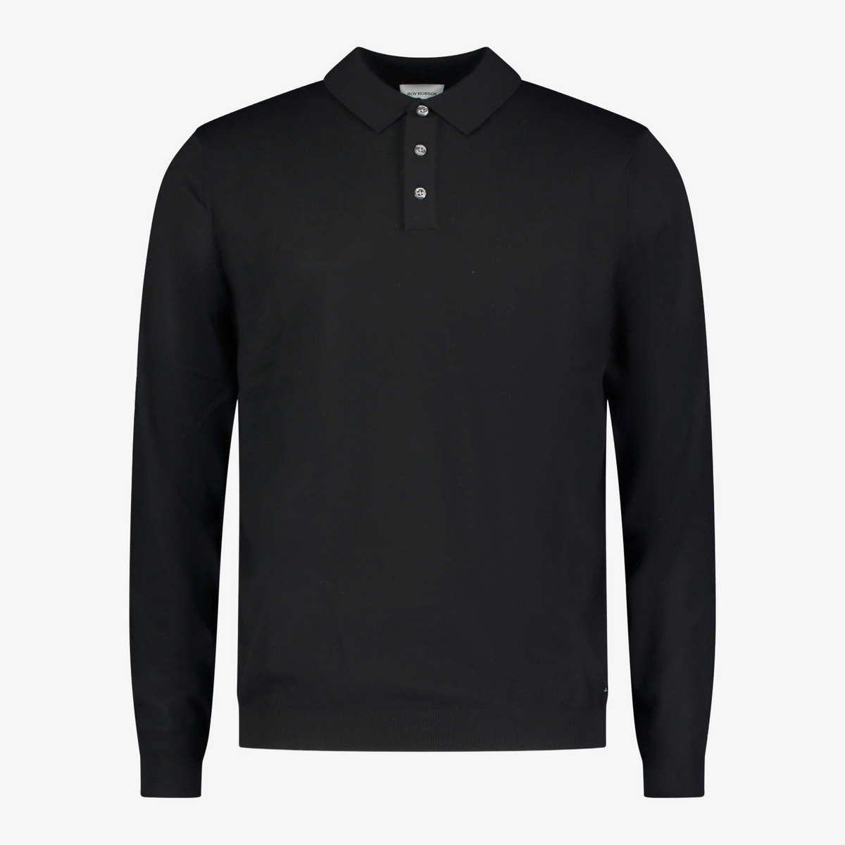 Roy Robson Knitted Polo - Black