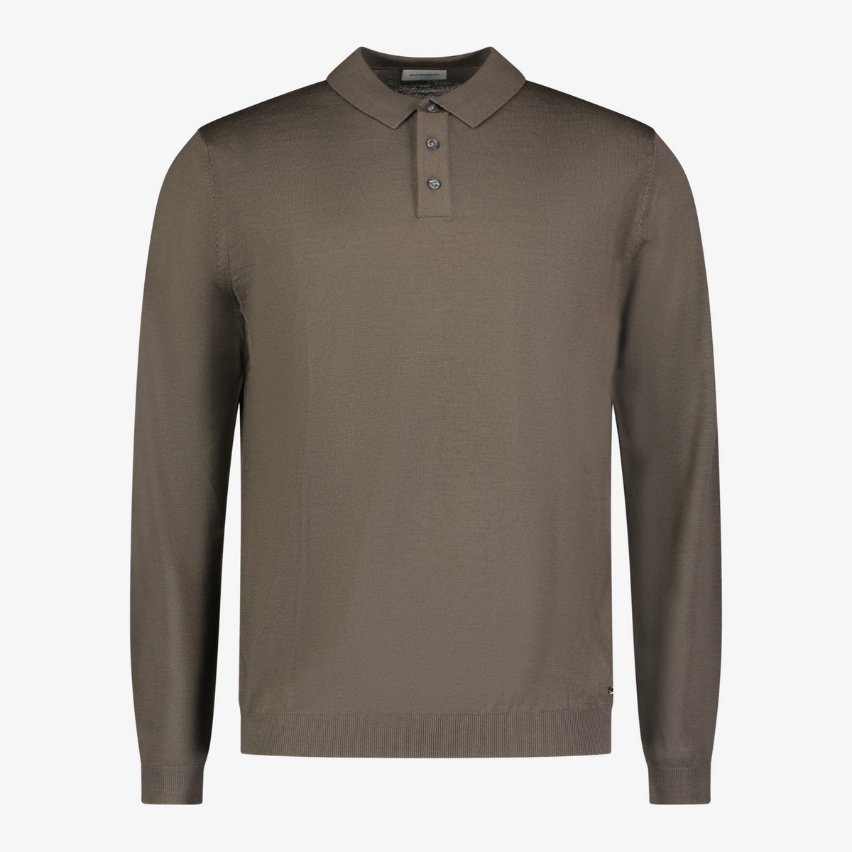 Roy Robson Knitted Polo - Light Brown
