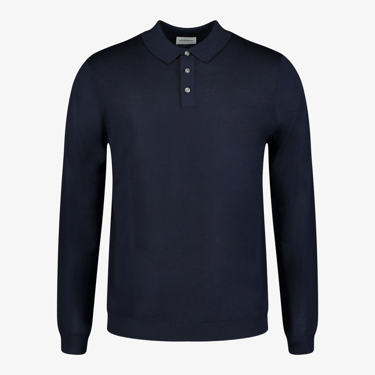 Roy Robson Knitted Polo - Dark Blue