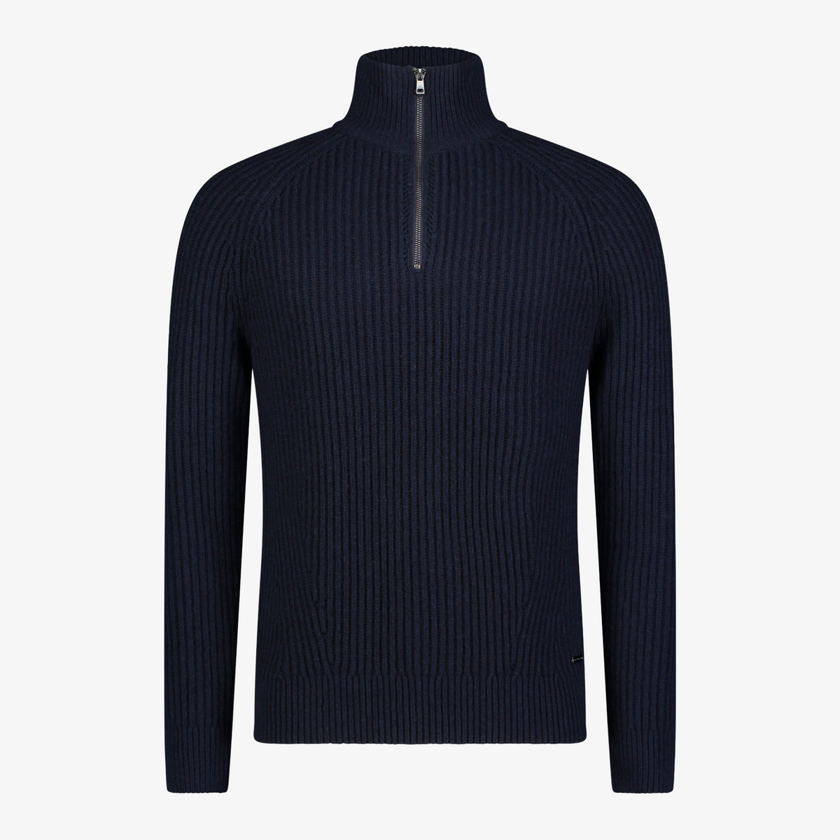 Roy Robson Chunky Rib Knitted Half Zip Jumper - Dark Blue