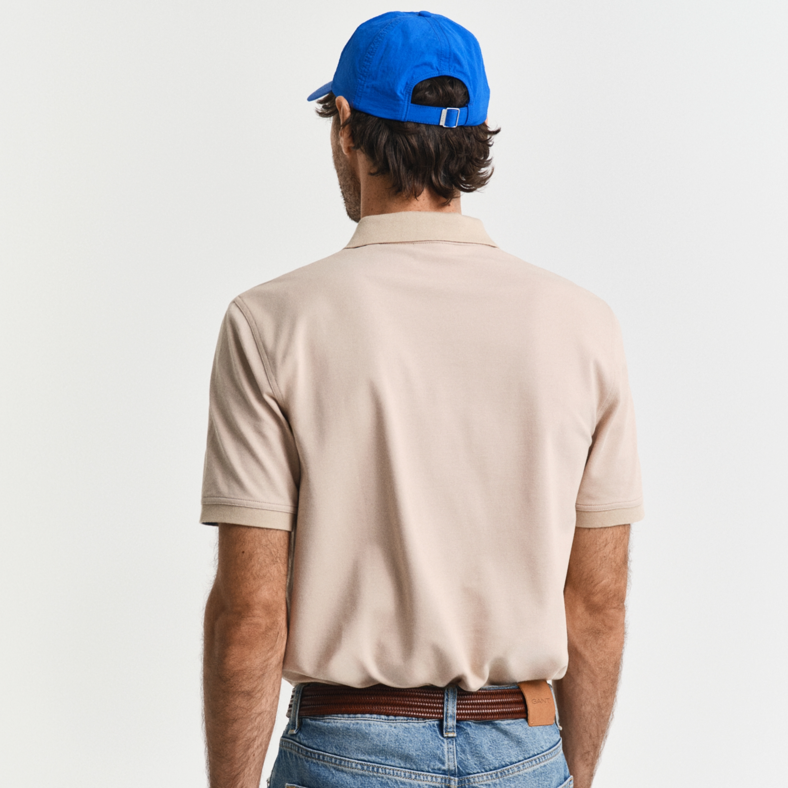 Gant Contrast Piqué Polo Shirt - Dry Sand