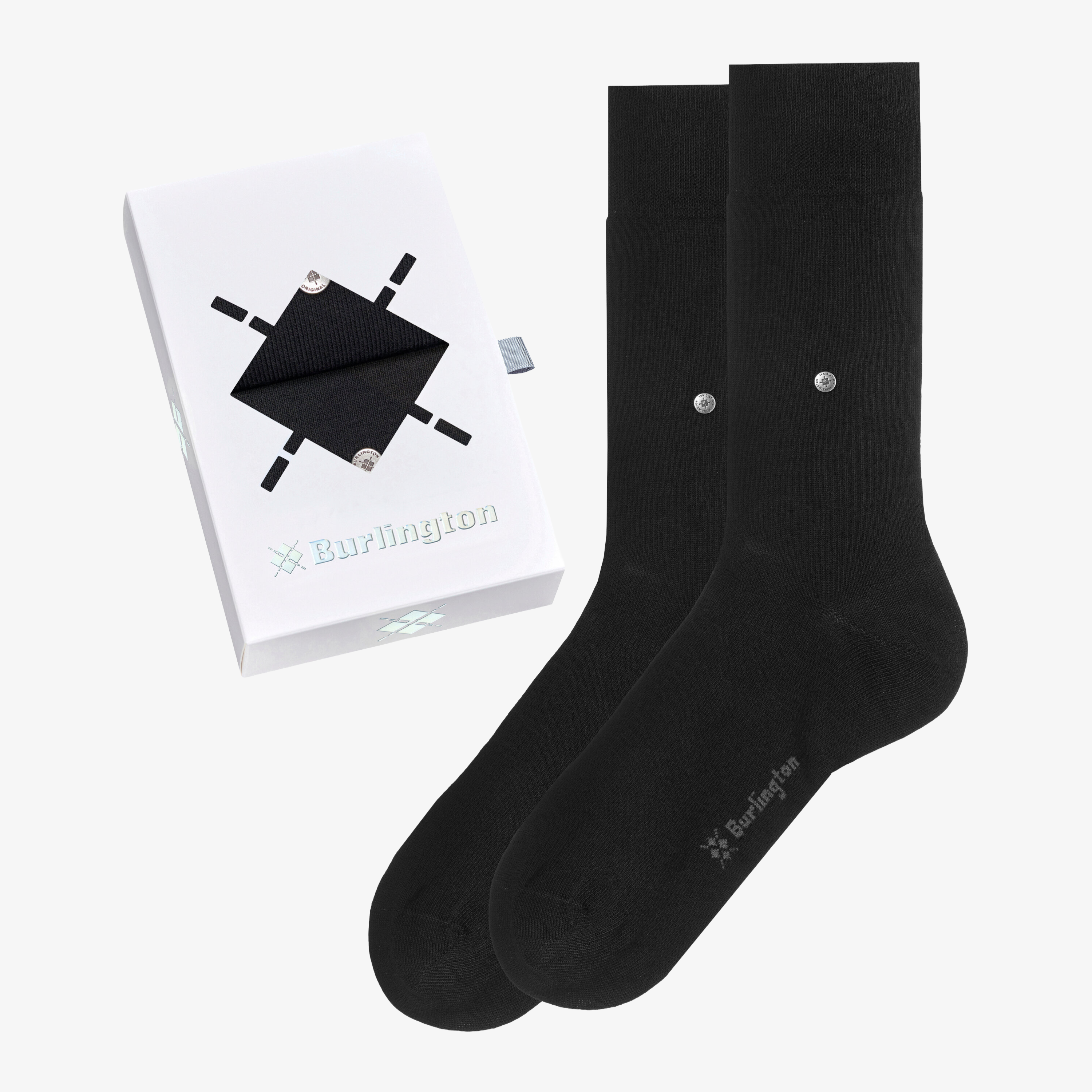 Burlington 2 Pack Socks Gift Box - Black
