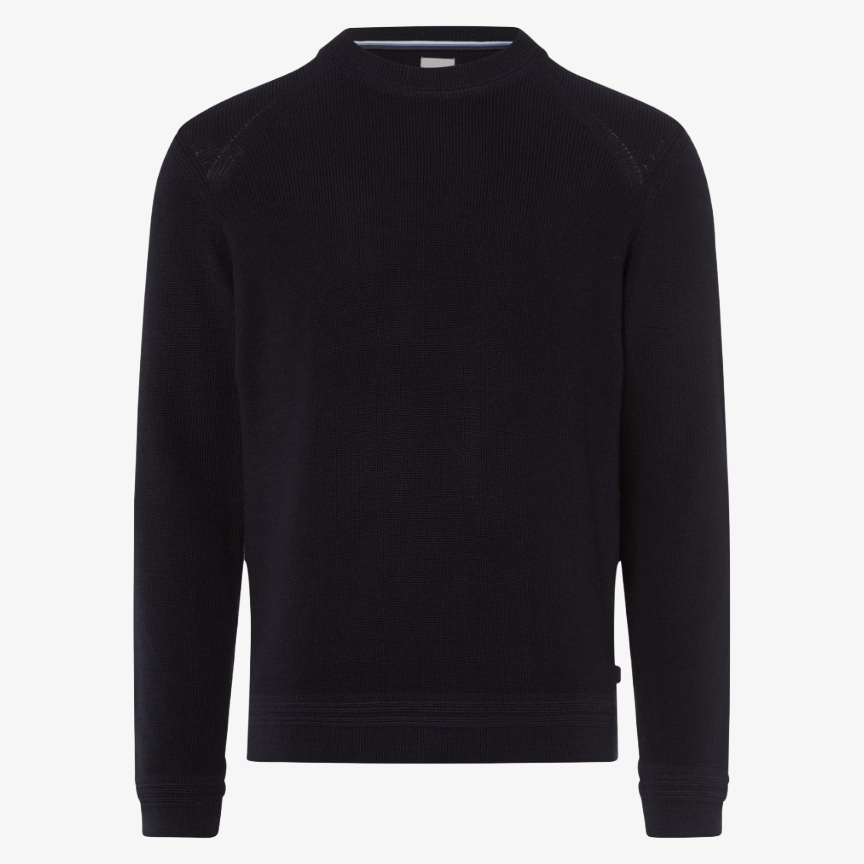 Brax Roy Cotton-Wool Crew Neck Jumper - Navy
