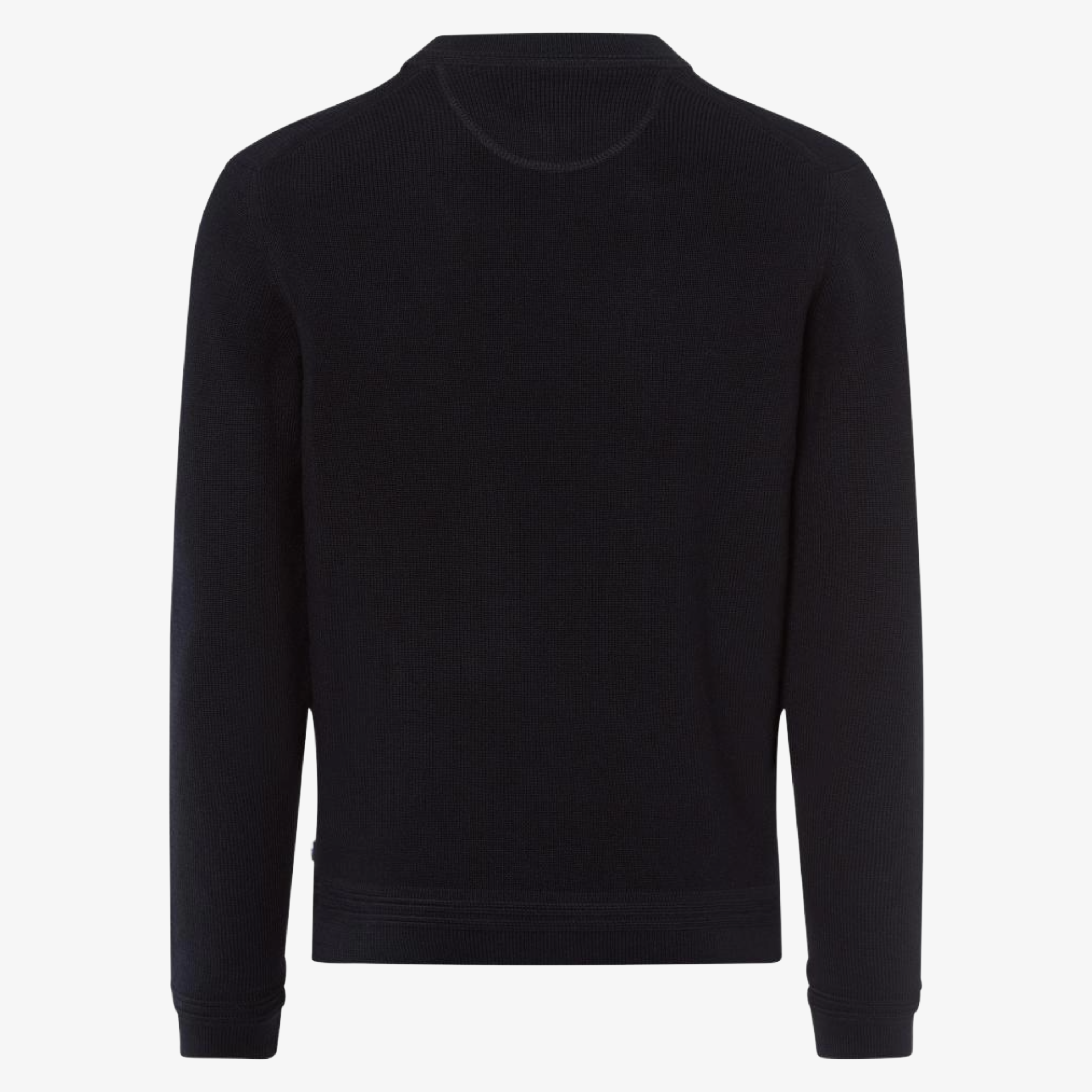 Brax Roy Cotton-Wool Crew Neck Jumper - Navy