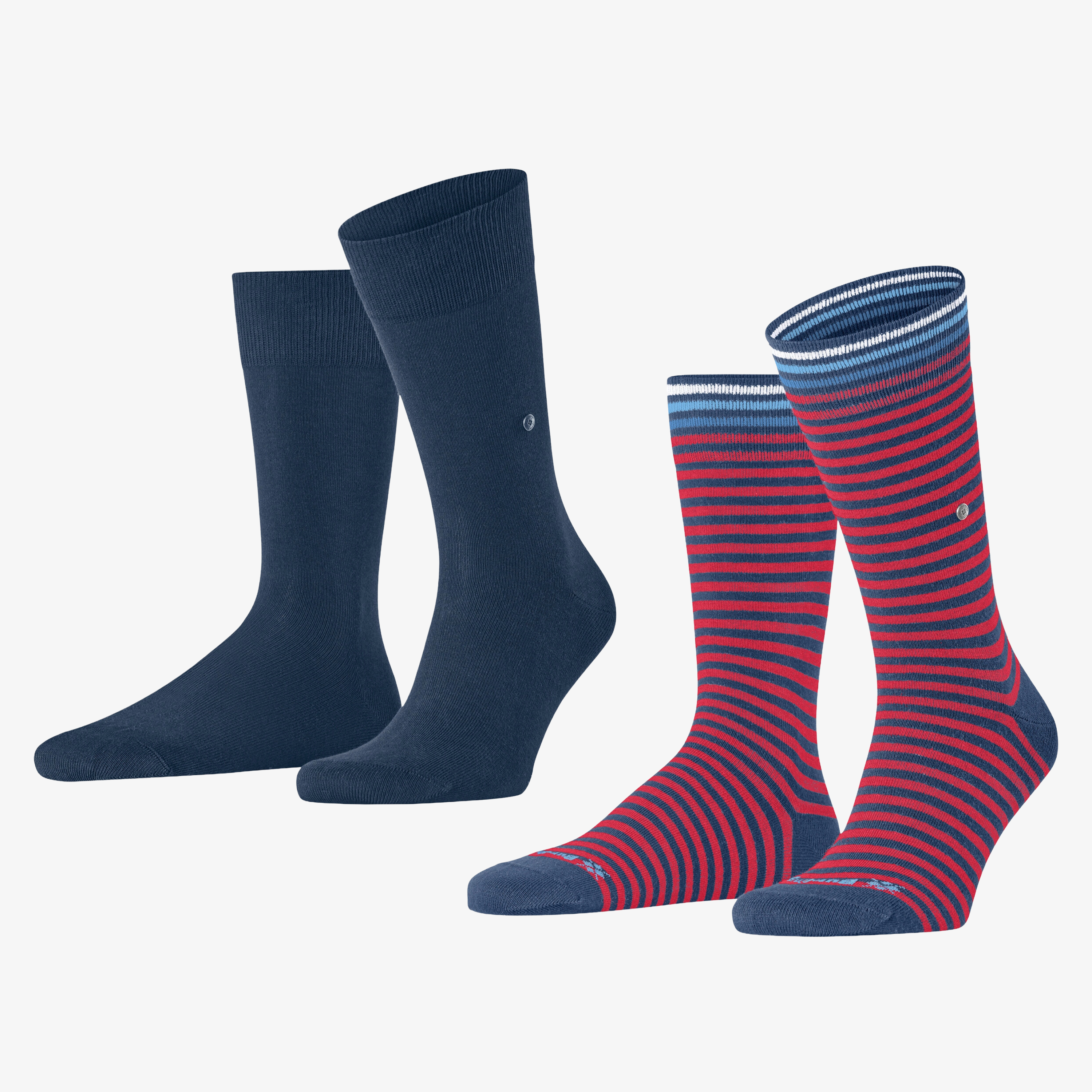 Burlington Everyday Stripe 2 Pack Socks - Blue