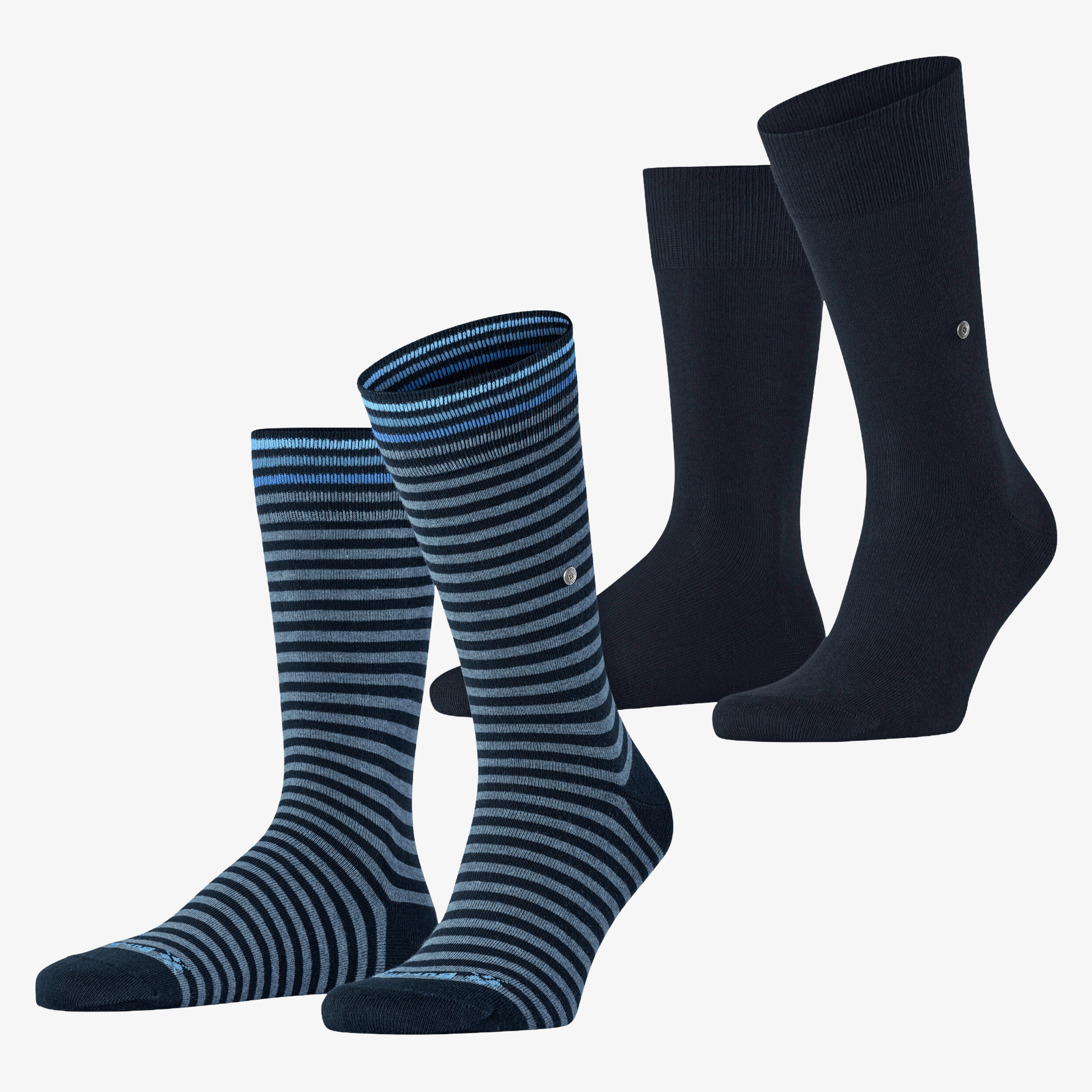 Burlington Everyday Stripe 2 Pack Socks - Marine