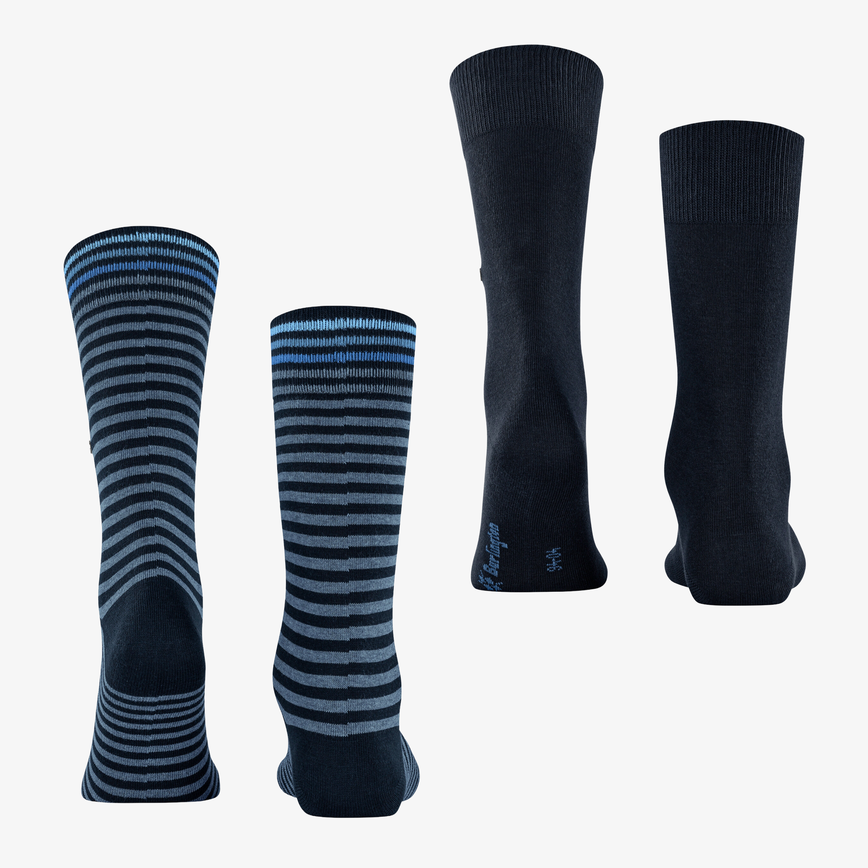 Burlington Everyday Stripe 2 Pack Socks - Marine