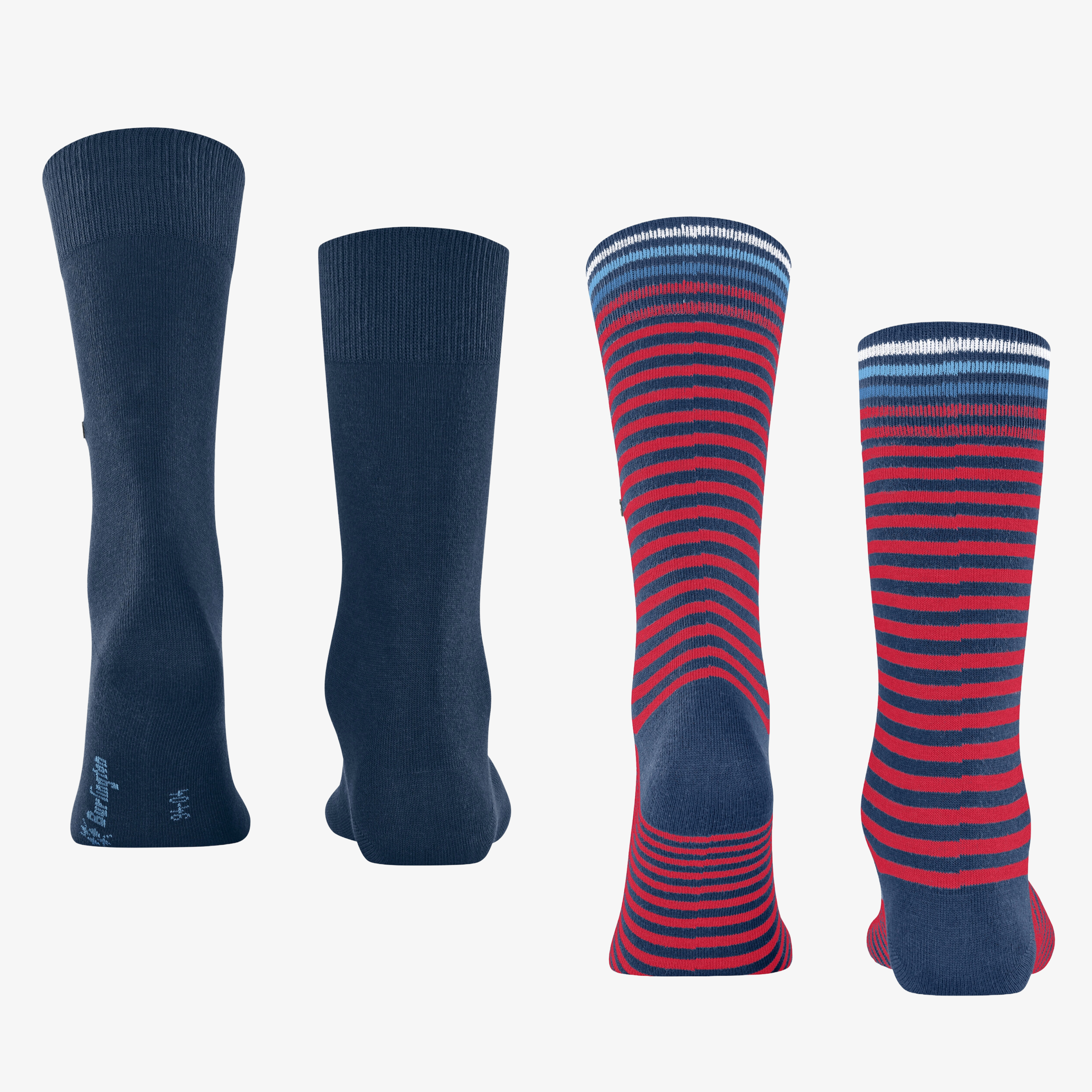 Burlington Everyday Stripe 2 Pack Socks - Blue